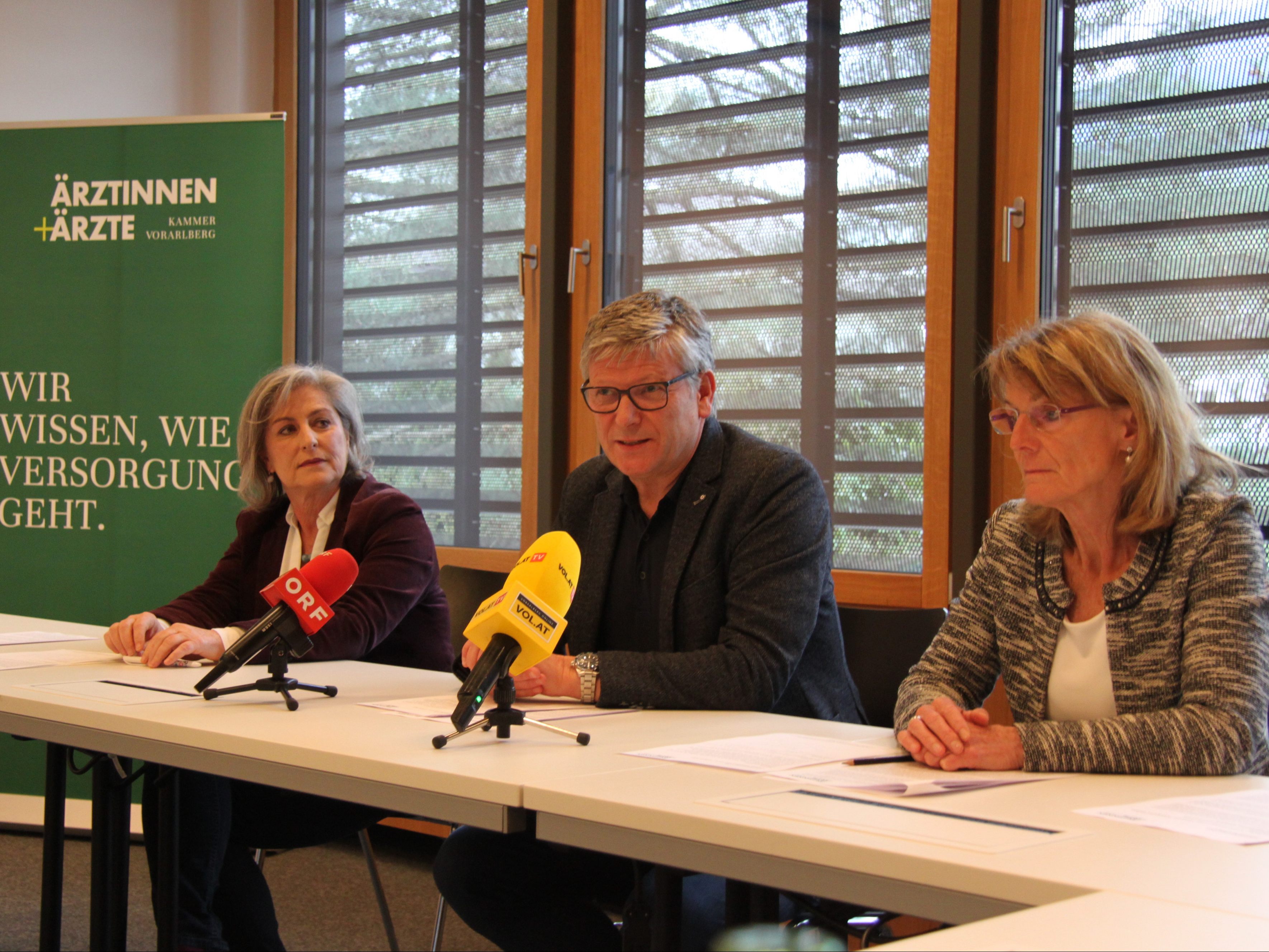 Die Sprecher der Spitalsärzte schilderten die aktuelle Situation. Die Sprecher der Spitalsärzte schilderten die aktuelle Situation.