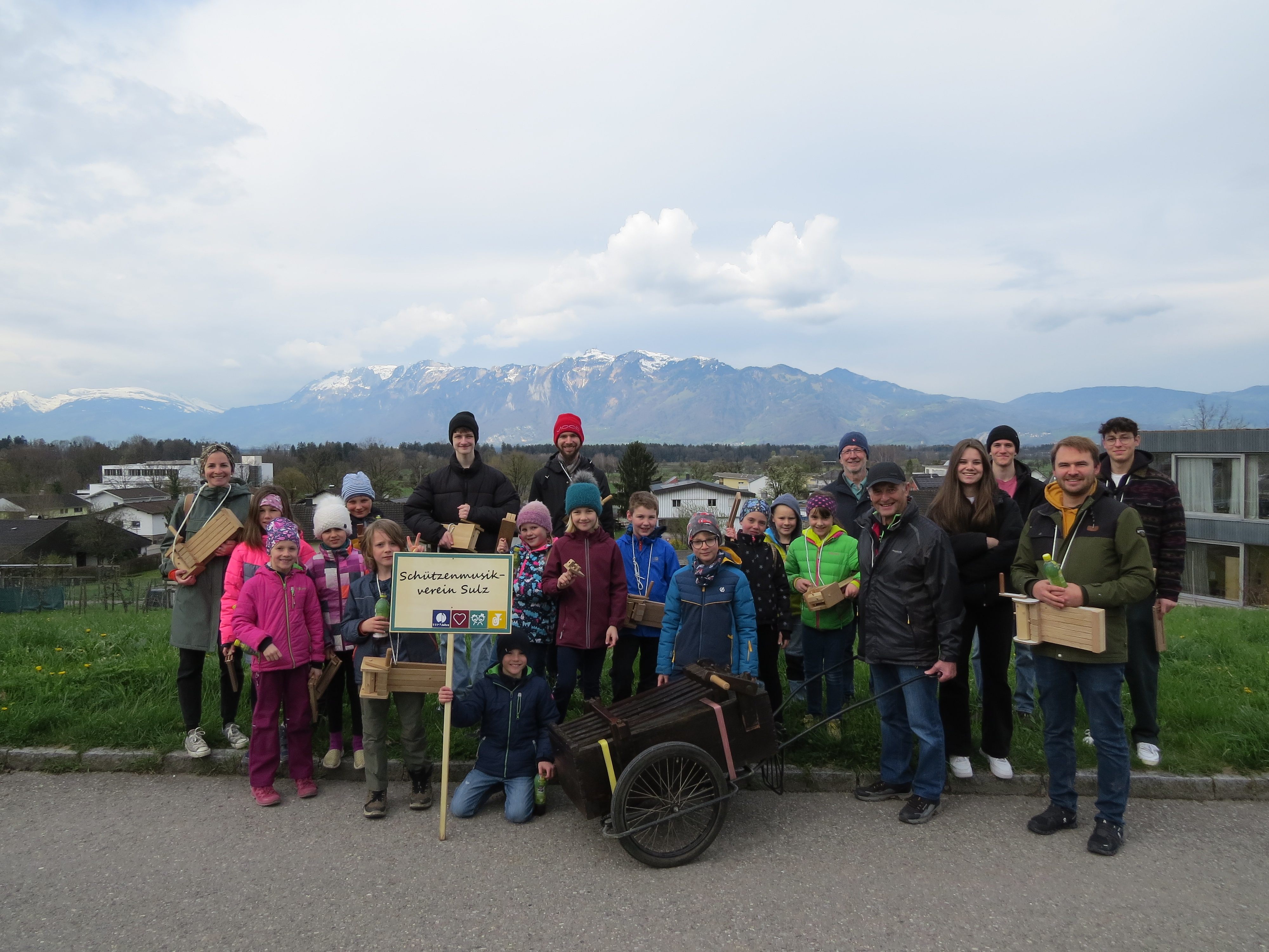 Musikanten am Rätscha