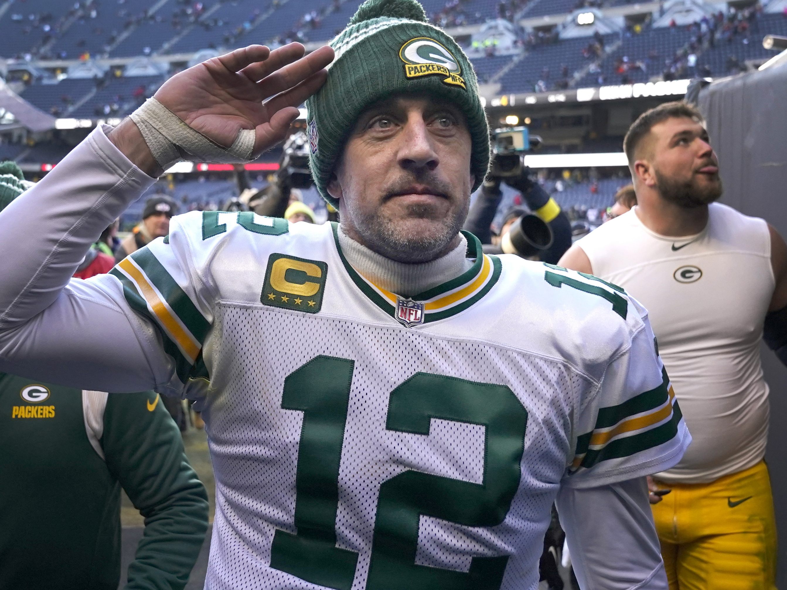 Aaron Rodgers wechsel zu den New York Jets. Aaron Rodgers wechsel zu den New York Jets.