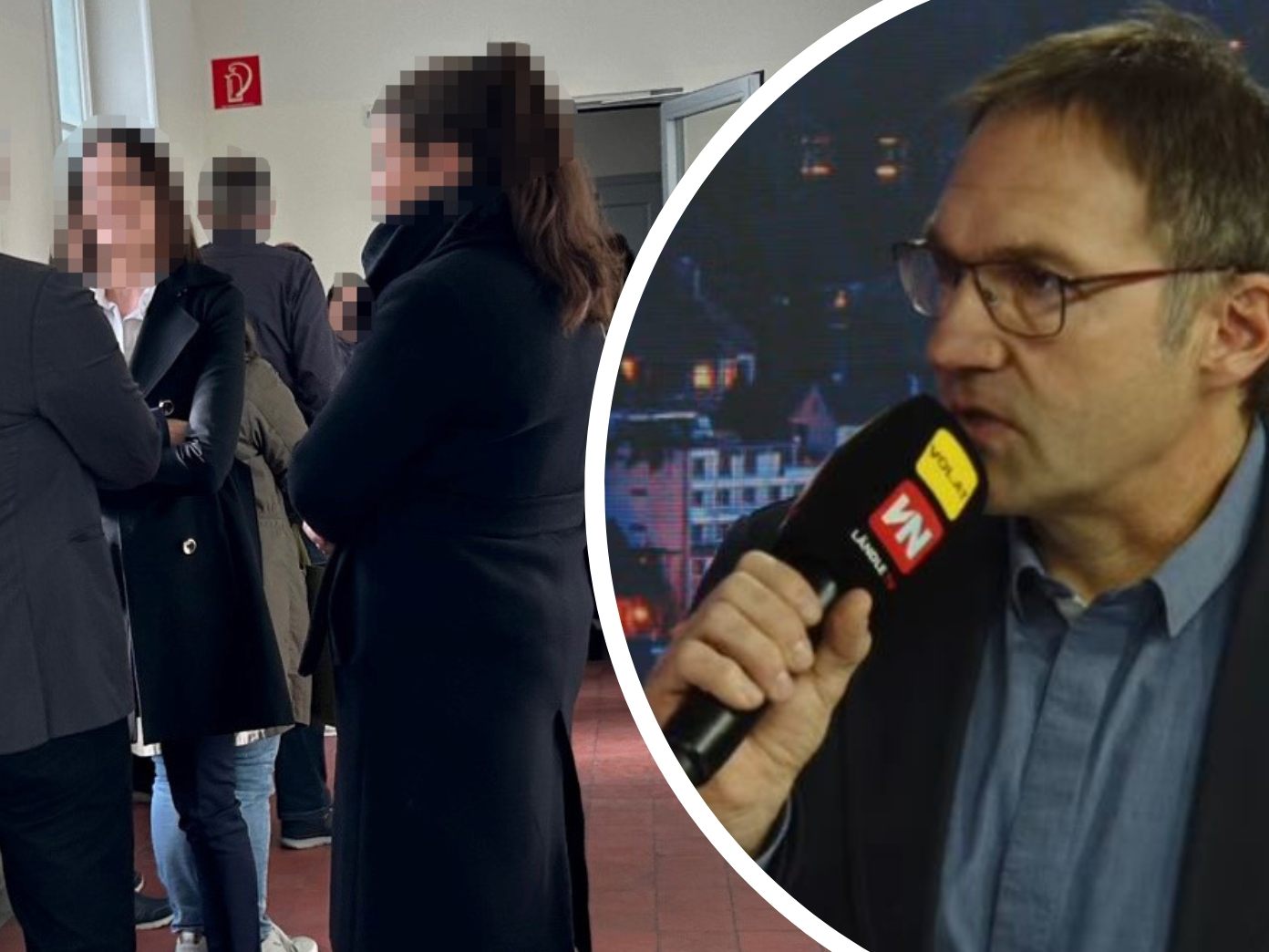 Bereits am ersten Verhandlungstag gingen die Wogen hoch - Vor der nächsten Runde übt ÖGB-Landesvorsitzender Stemmer (r.) scharfe Kritik an Tridonic.