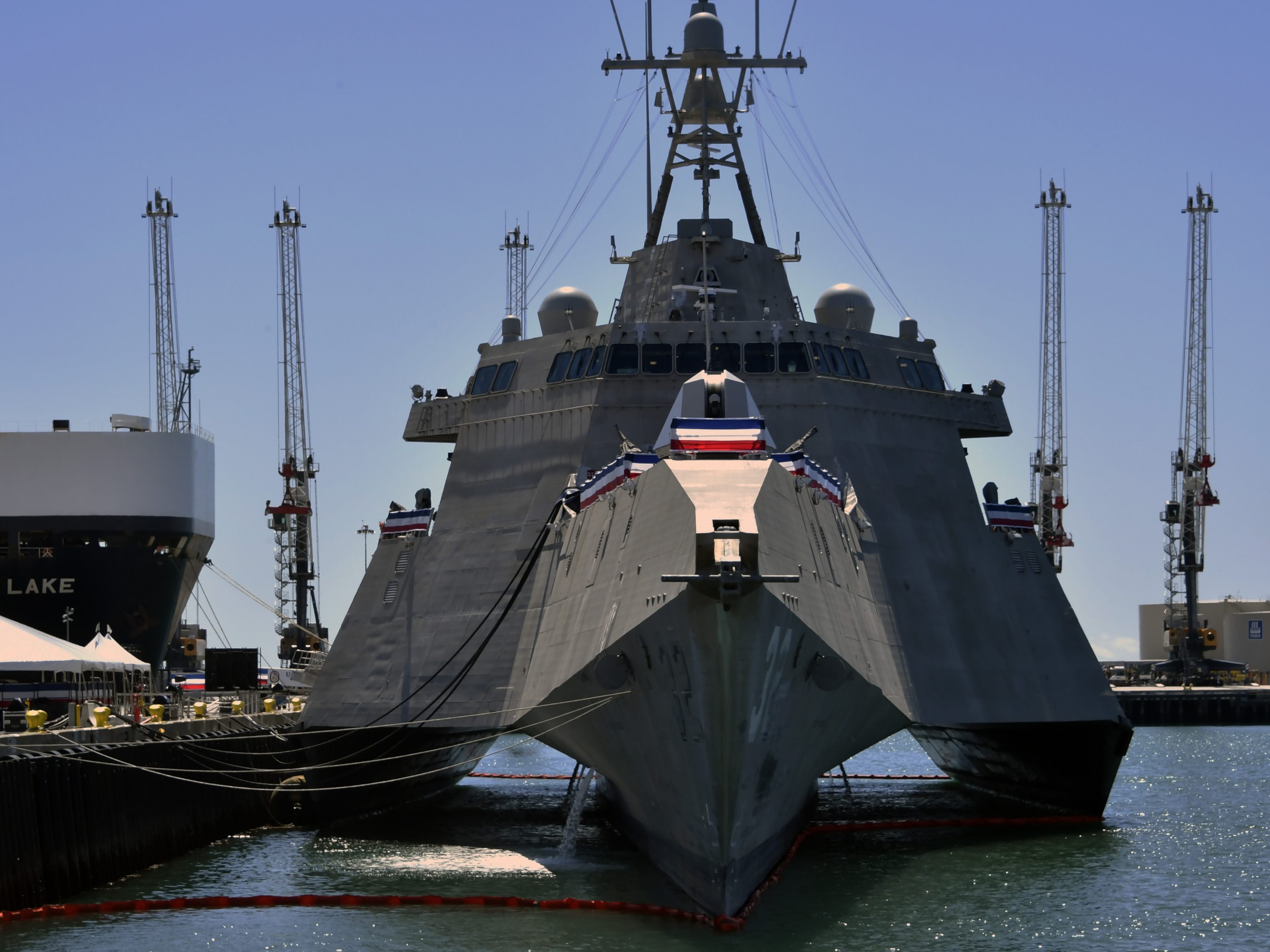 Die "Santa Barbara", das neueste Schiff in Diensten der US-amerikanischen Marine.