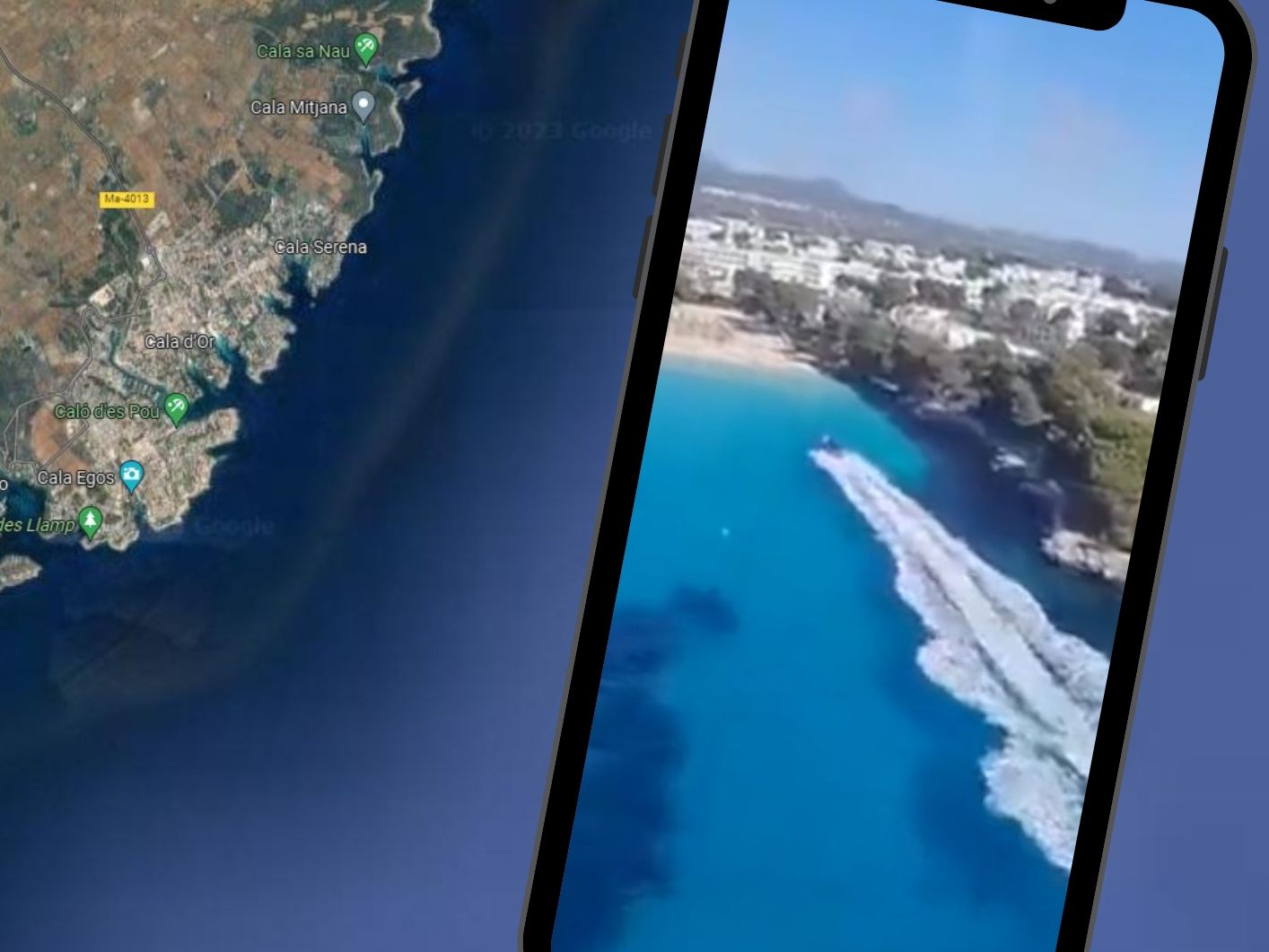 Ein Drogenboot floh vor Mallorca vor der spanischen Polizei. Ein Drogenboot floh vor Mallorca vor der spanischen Polizei.