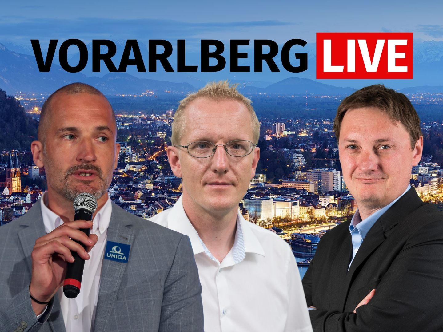 Patrick Fölser (l.) und Johannes Huber (m.) sind am Freitag zu Gast bei "Vorarlberg LIVE".