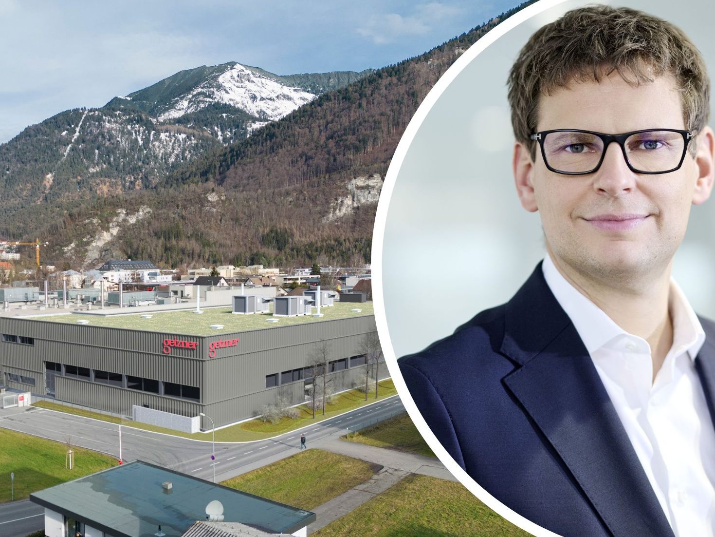 Das Rendering zeigt die geplante Hallenerweiterung mit der artenreich begrünten Dachfläche sowie der Begrünung entsprechend dem Grünraumkonzept. Das Rendering zeigt die geplante Hallenerweiterung mit der artenreich begrünten Dachfläche sowie der Begrünung entsprechend dem Grünraumkonzept.