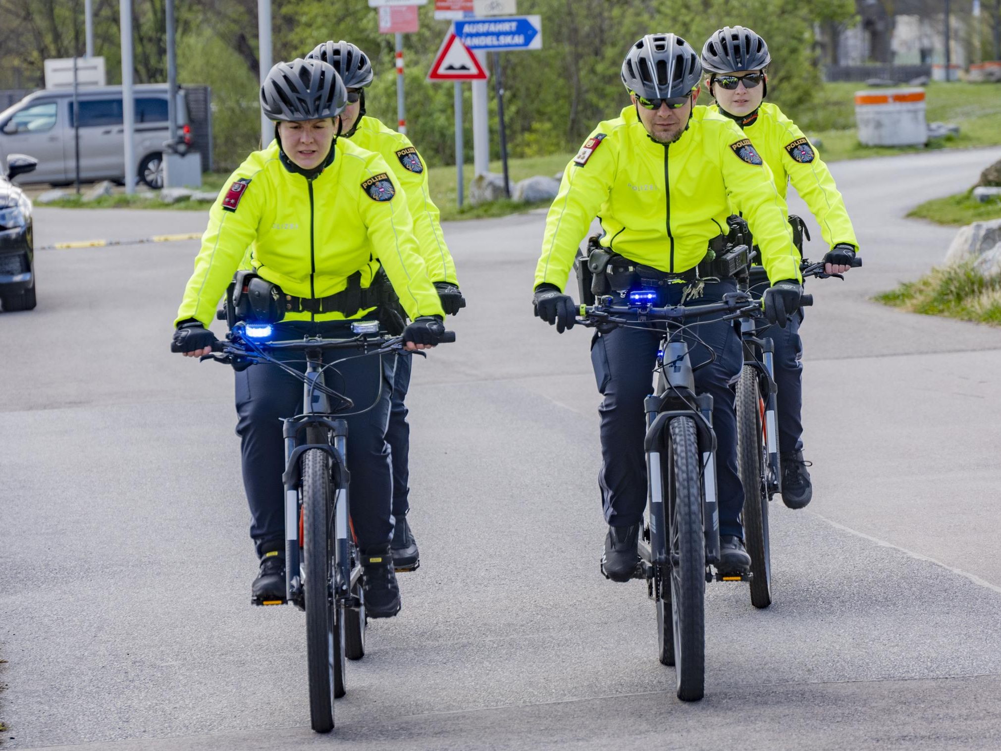 Der Fahrraddienst der Wiener Polizei führte eine Schwerpunktaktion durch. Der Fahrraddienst der Wiener Polizei führte eine Schwerpunktaktion durch.