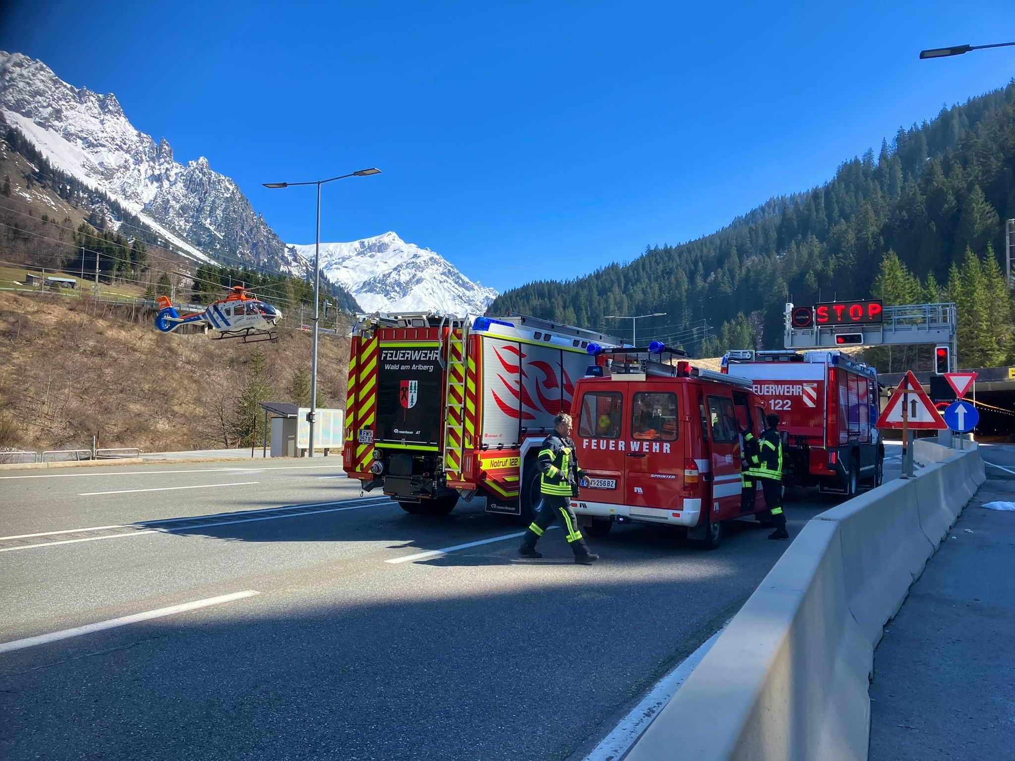 Der Tunnel war am Mittwoch gesperrt.