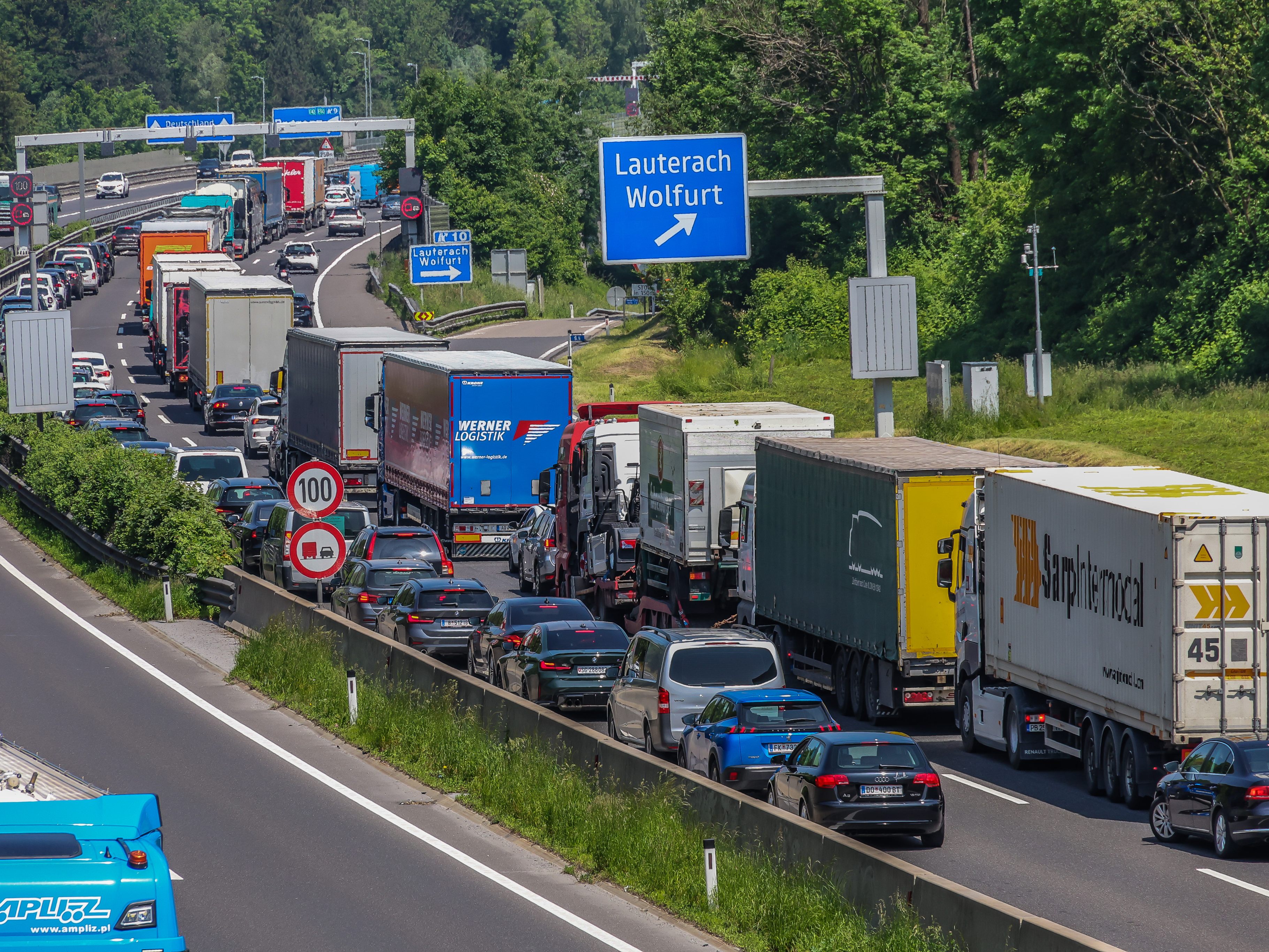 Stau in Fahrtrichtungn Deutschland