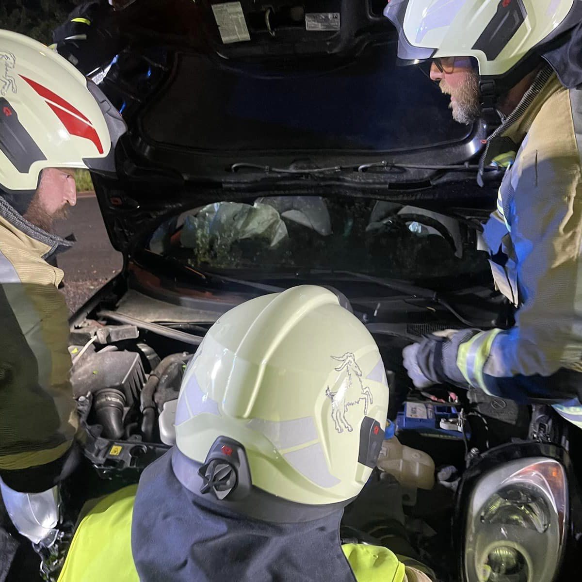 Der Lenker krachte gegen einen Baum.