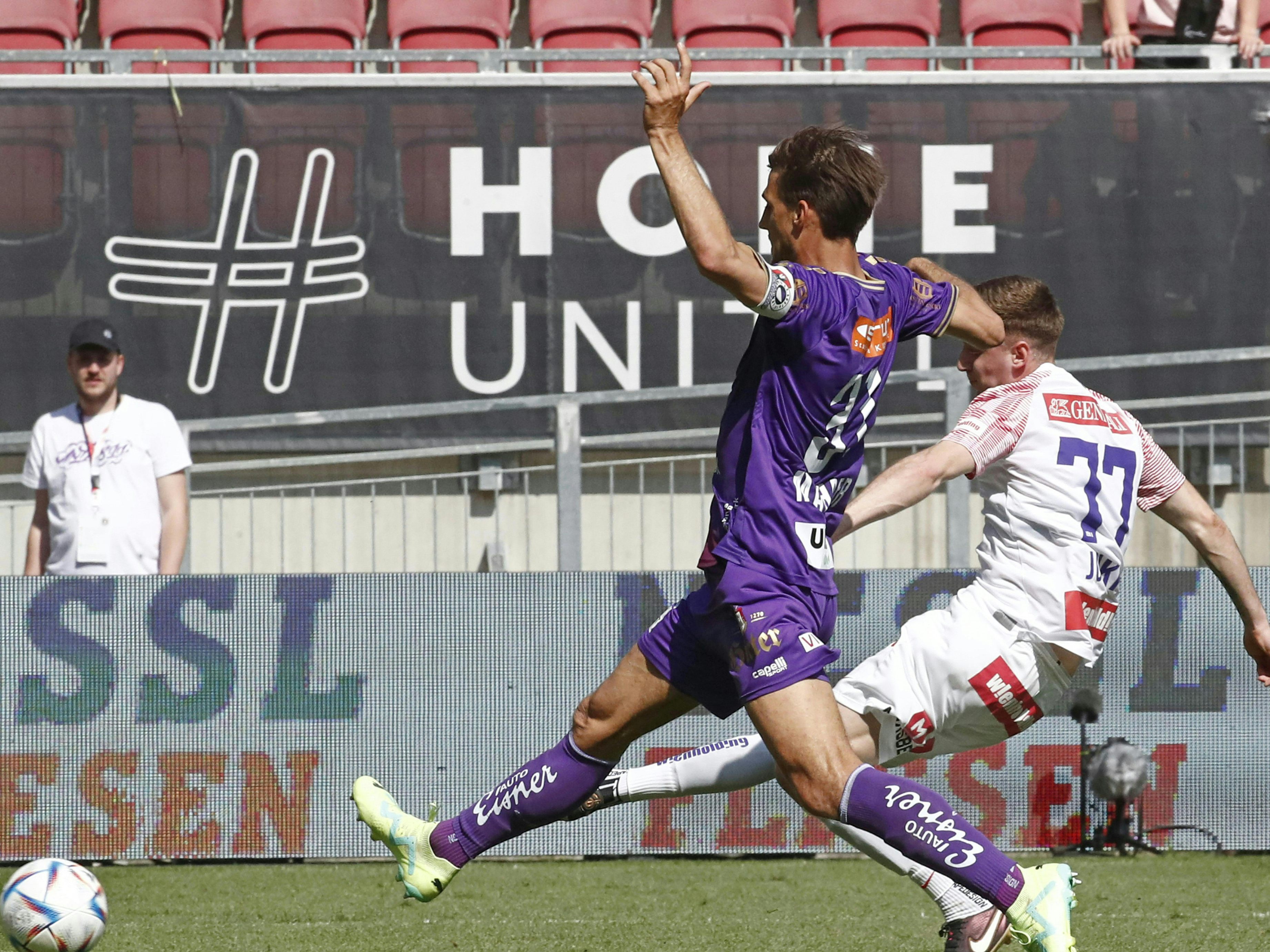 Wiener Austria spielte gegen Austria Klagenfurt. Wiener Austria spielte gegen Austria Klagenfurt.
