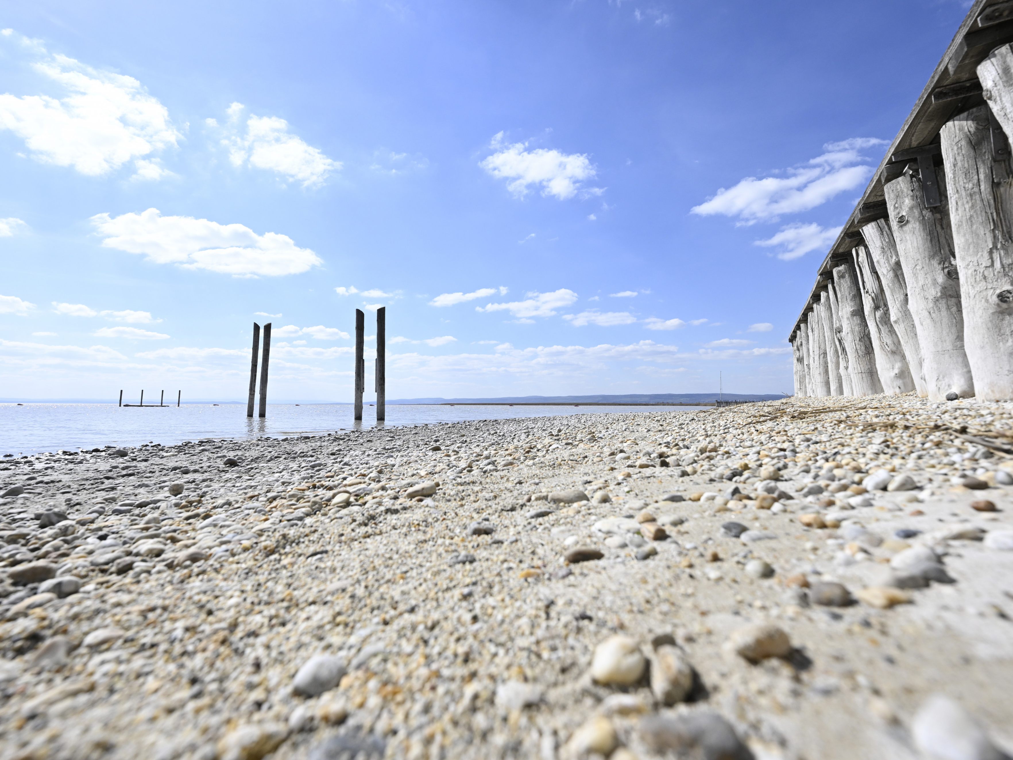 Die Lage in Neusiedl am See am 5. April. Die Lage in Neusiedl am See am 5. April.