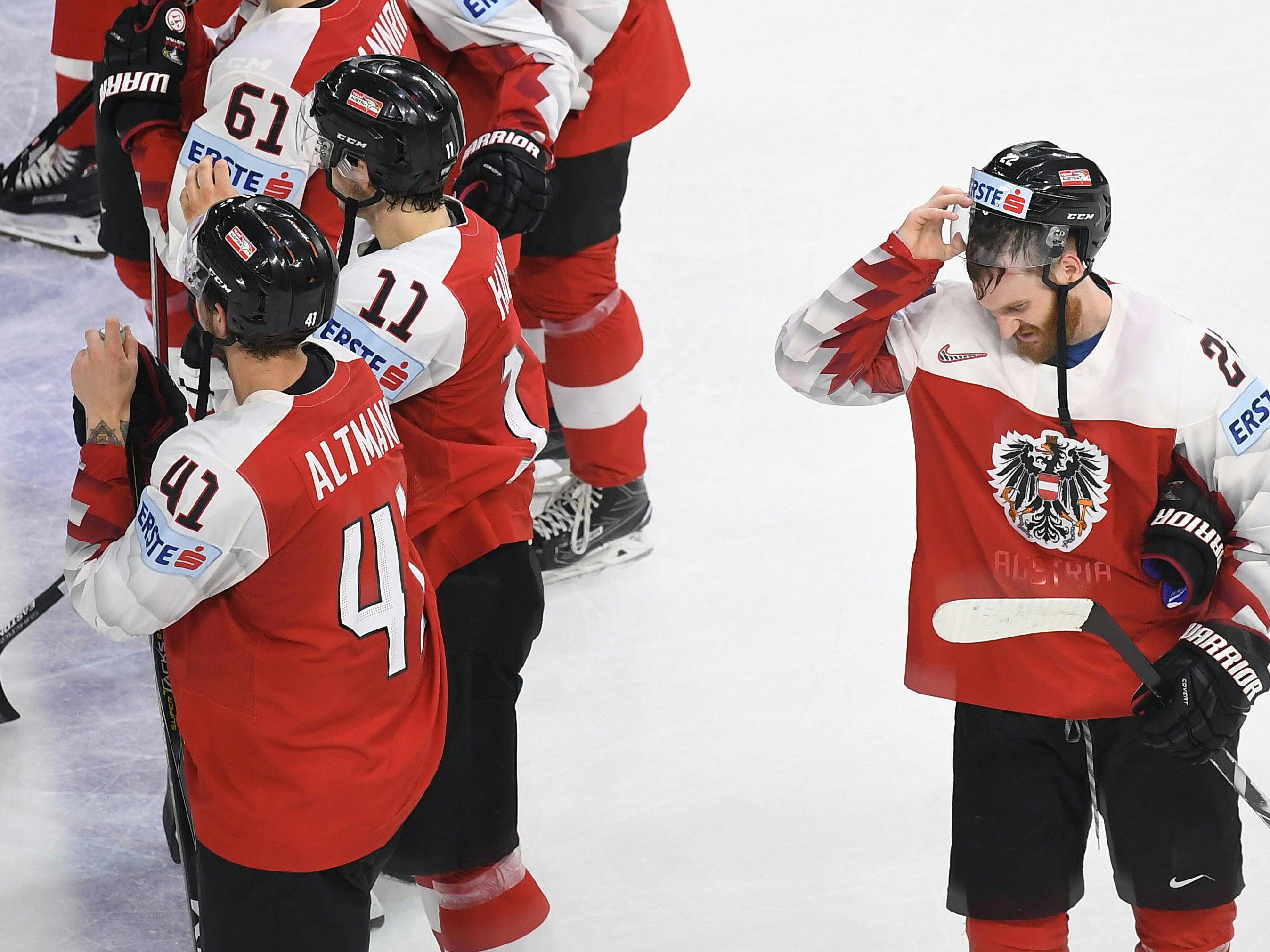 Österreichs Eishockey-Nationalteam verlor bei der WM gegen Dänemark.