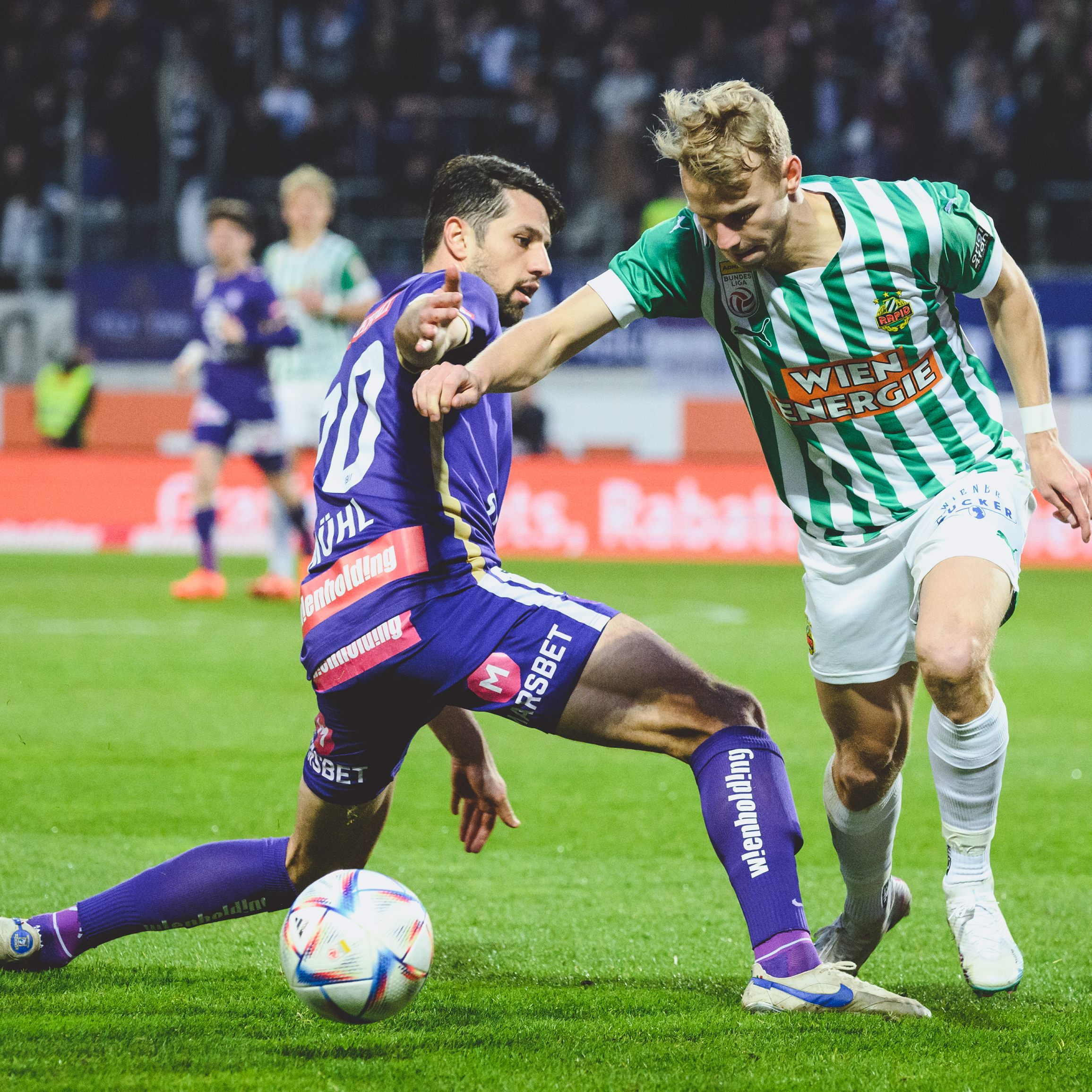 Die Austria und Rapid kämpfen in der Meistergruppe um die Europacup-Startplätze.