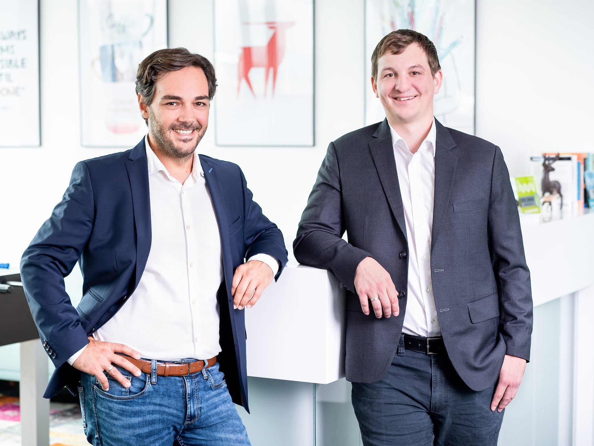 Gerold Böhler, CEO von Antiloop und CTO Matthias Frick, freuen sich über das Upgrade zur Pimcore Platinum Partnerschaft. Gerold Böhler, CEO von Antiloop und CTO Matthias Frick, freuen sich über das Upgrade zur Pimcore Platinum Partnerschaft.