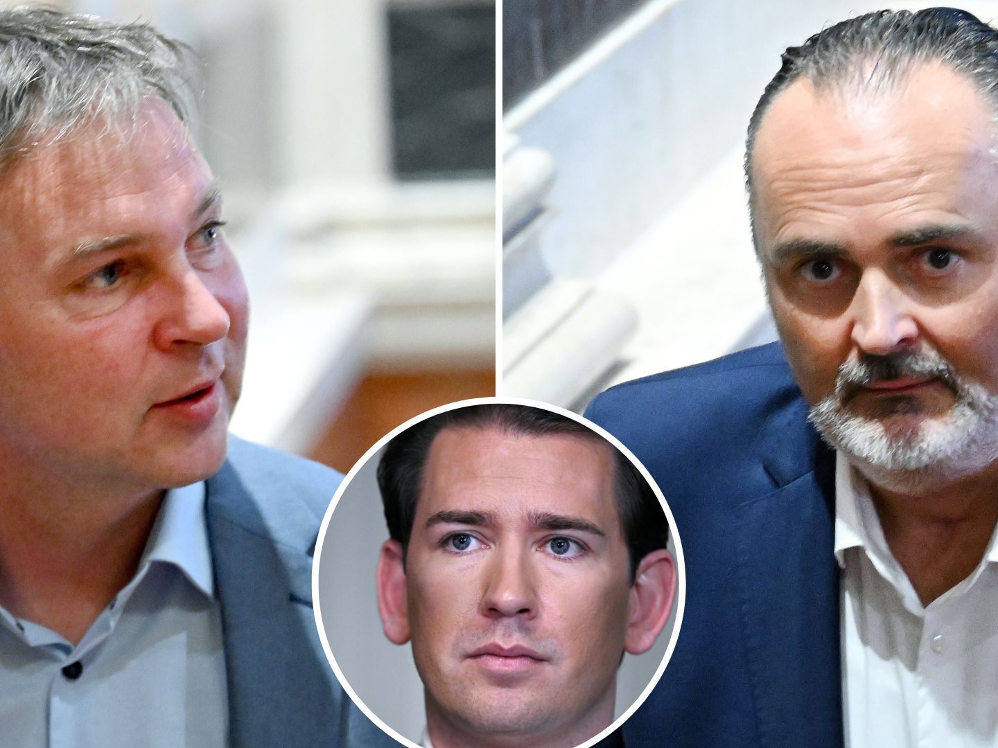 Kurz (im Bild in der Mitte) erreichte 2017 98,7 Prozent.