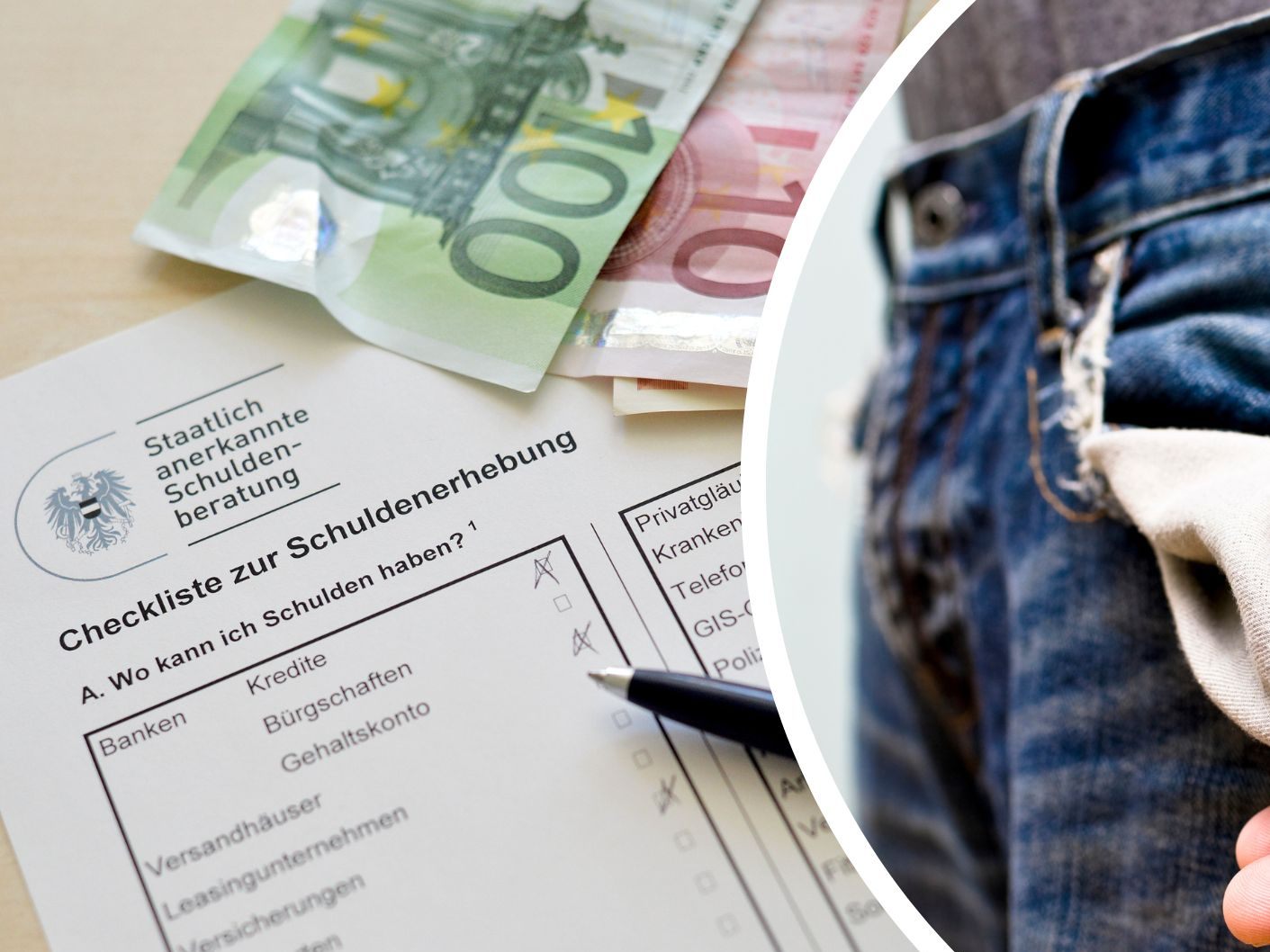 Durch die Teuerung stieg die Anzahl der Überschuldungen in Österreich.