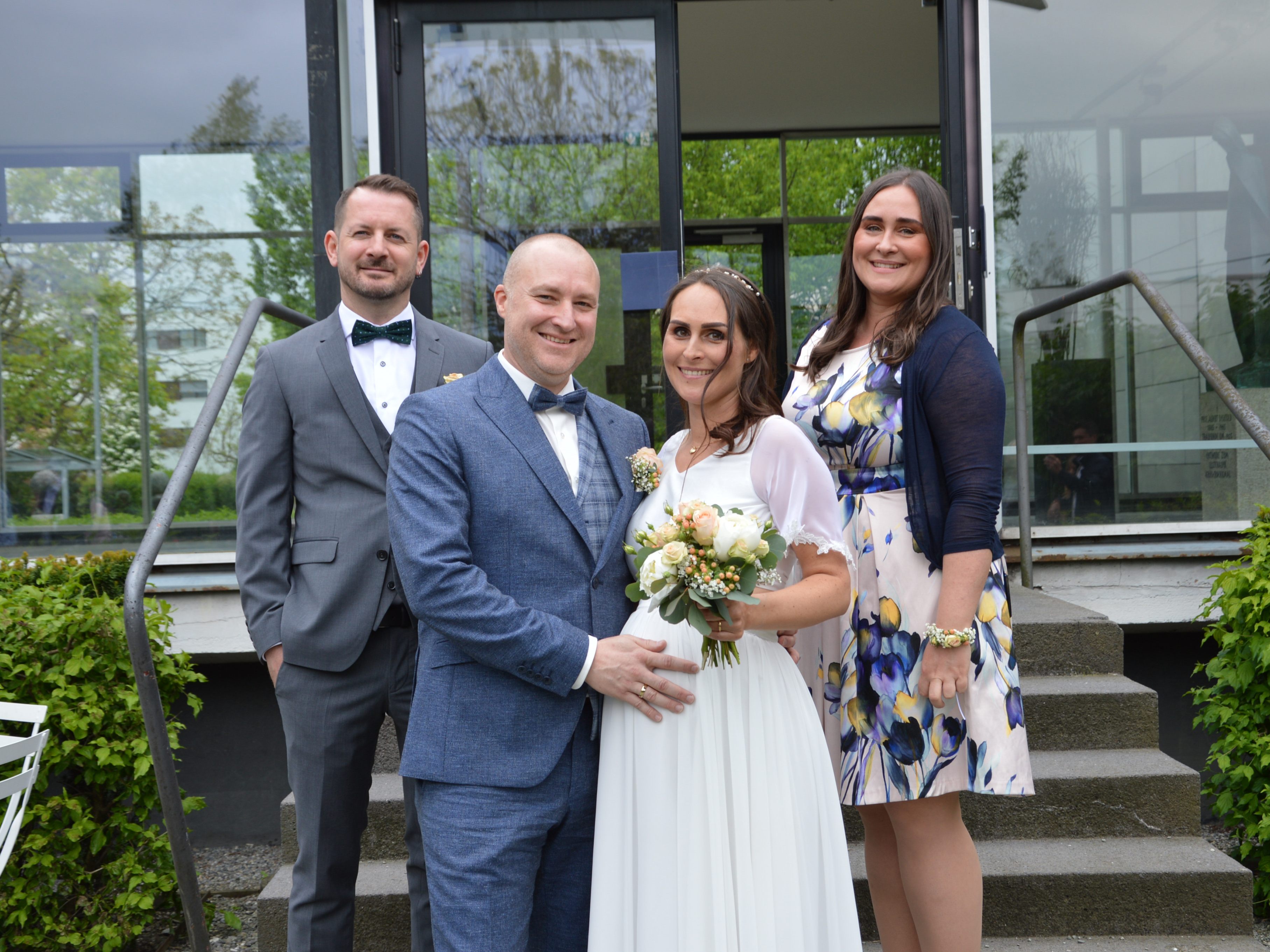 Nicole Stauber und Daniel Flatz haben auf dem Standesamt geheiratet.