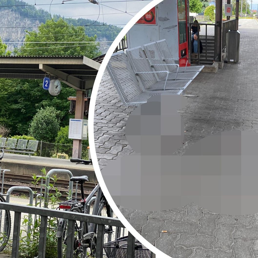 Der Bahnhof in Götzis am Freitag.