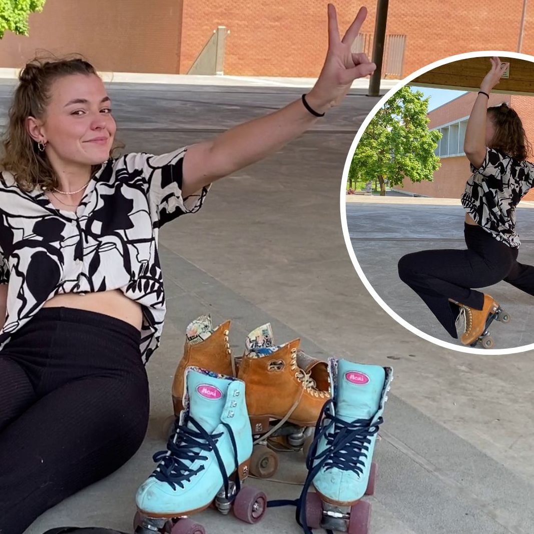 Patrizia Graf (25) aus Widnau gibt Rollschuh-Kurse.