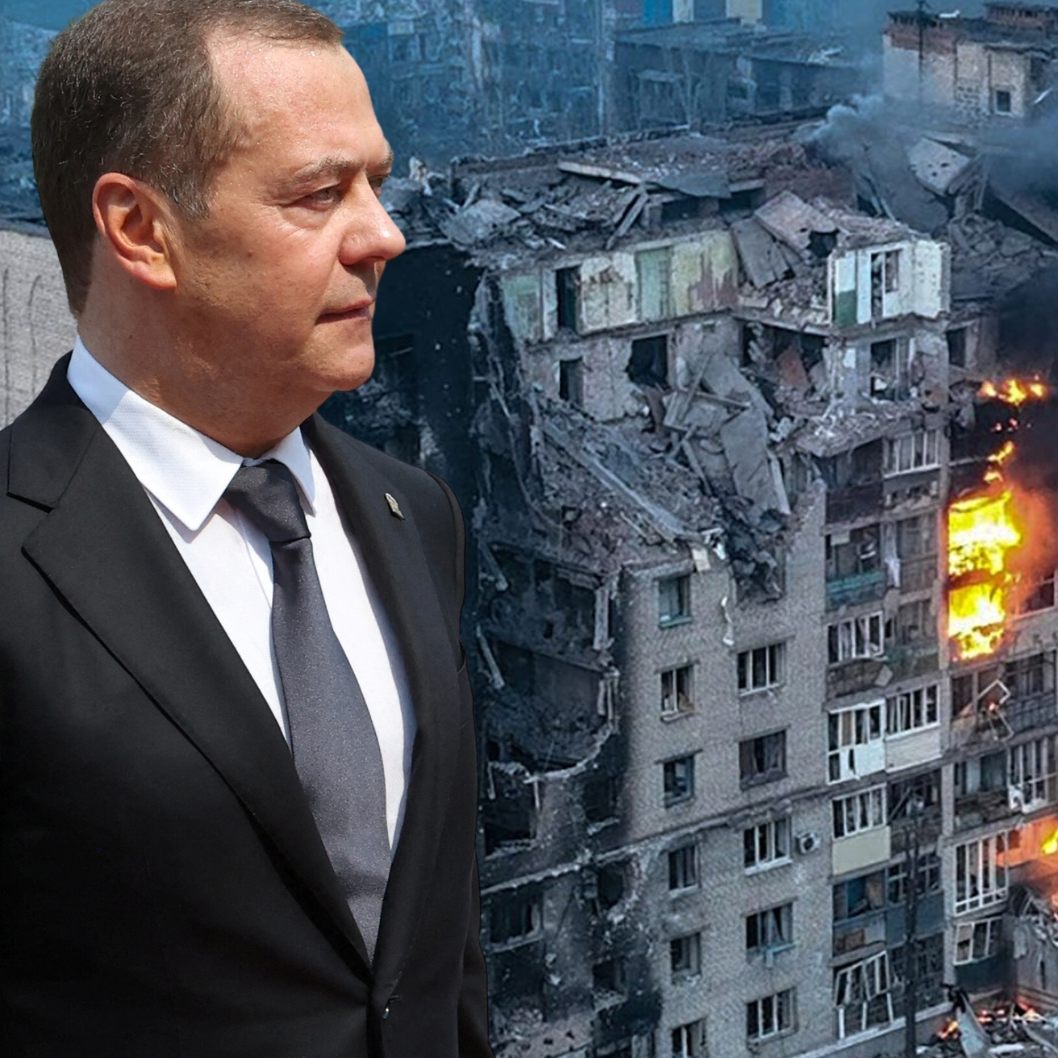 Der Vize-Chef des russischen Sicherheitsrates und Ex-Präsident skizzierte auf seinem Telegram-Kanal seine Versionen für den Ausgang des Krieges in der Ukraine.