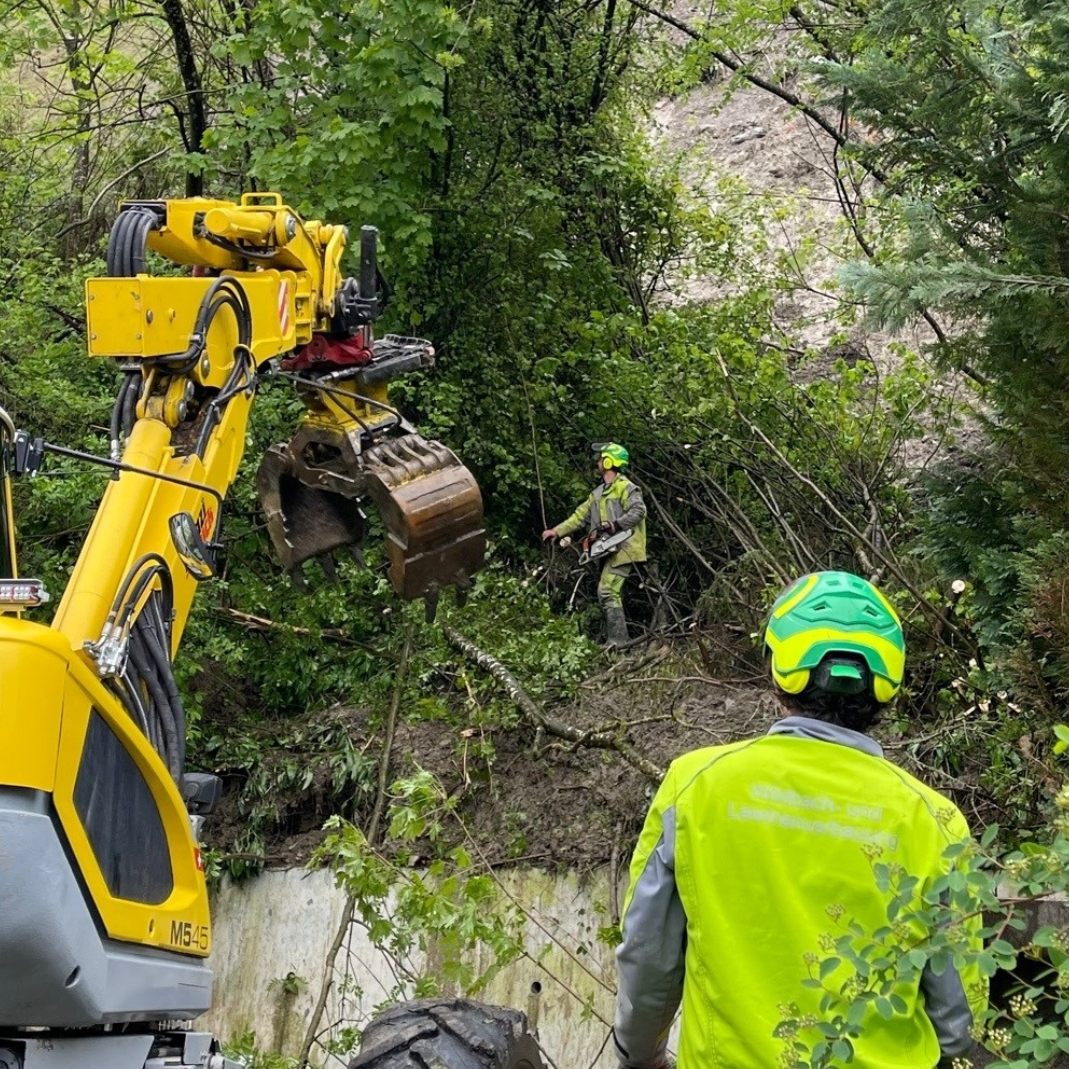 Schon wieder: Hangrutsch in Hohenems.