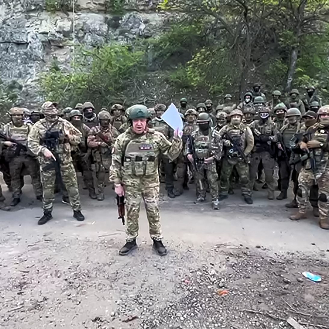 Prigoschin und seine Wagner-Söldner.