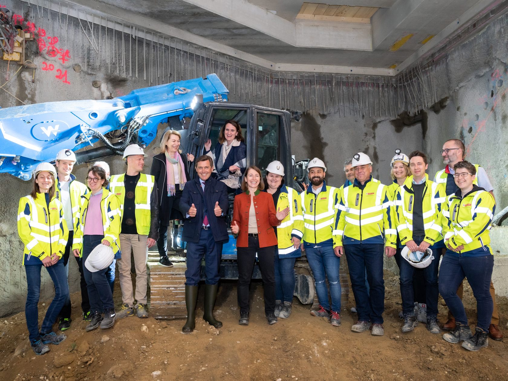 Der Spatenstich für den neuen Tunnel der U5.