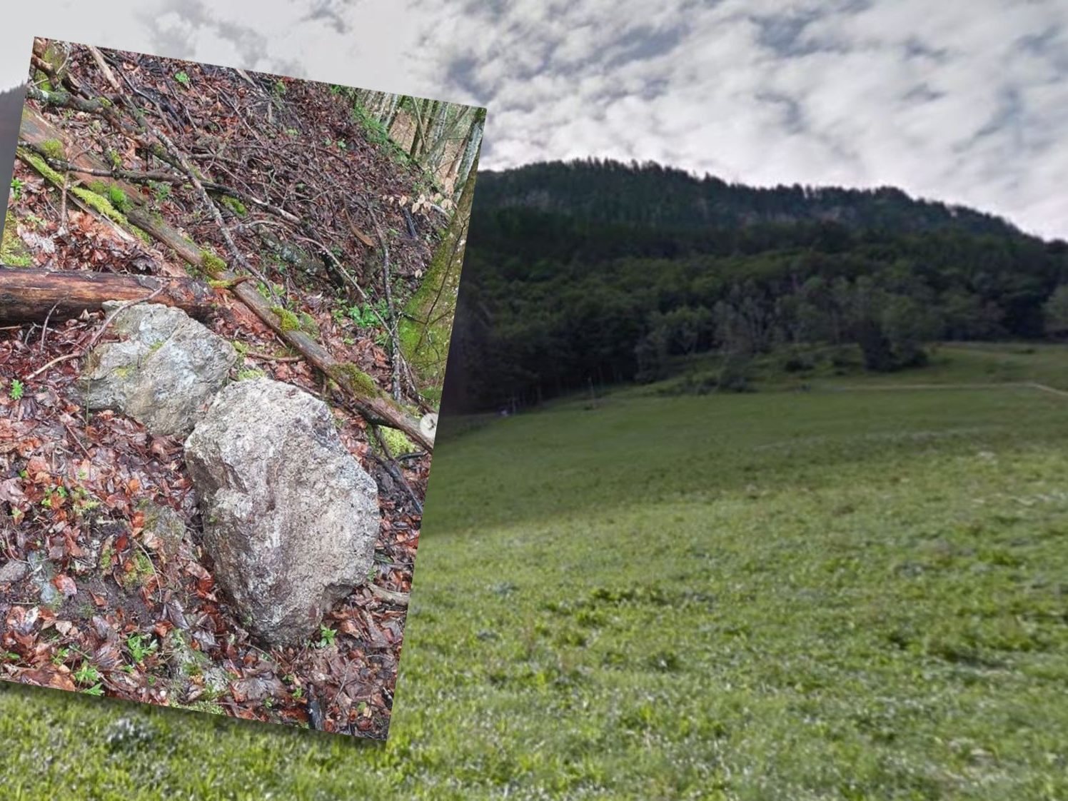 Steinbrocken lösten sich