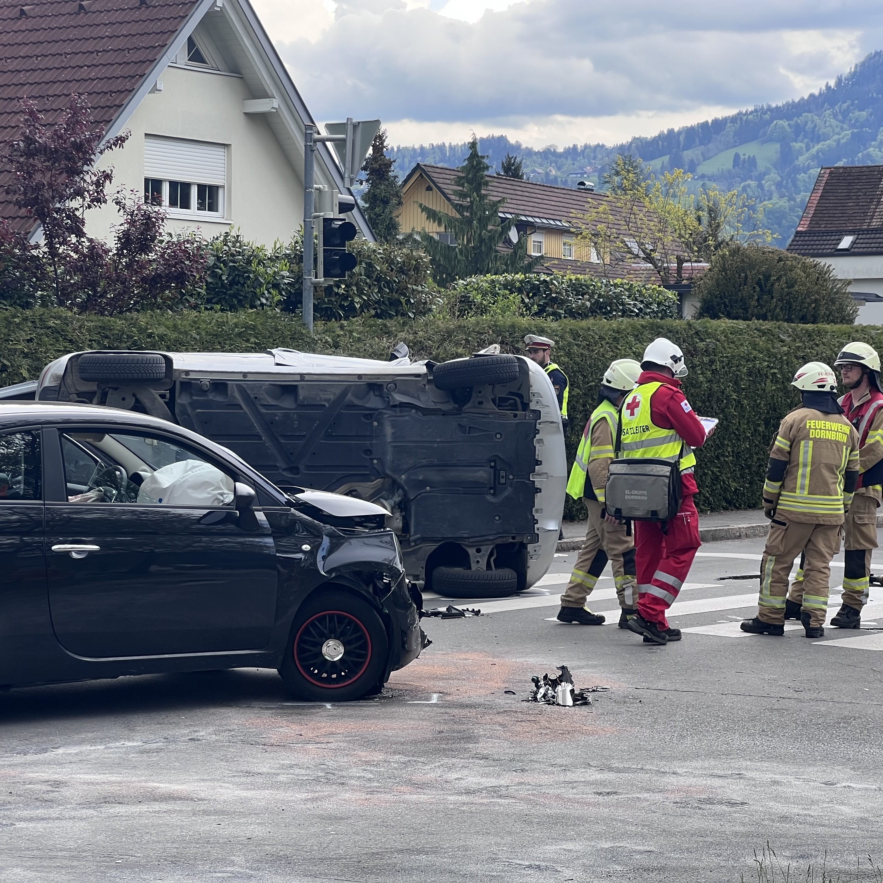 Schwerer Unfall in Dornbirn.