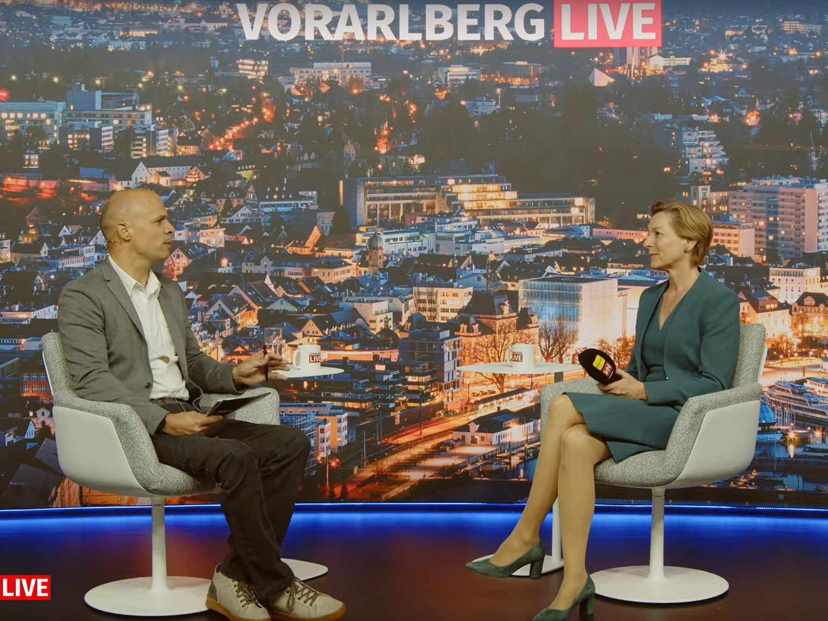 Landesrätin Martina Rüscher bei "Vorarlberg LIVE"