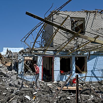 Ukraine mittlerweile arg vom Krieg gezeichnet