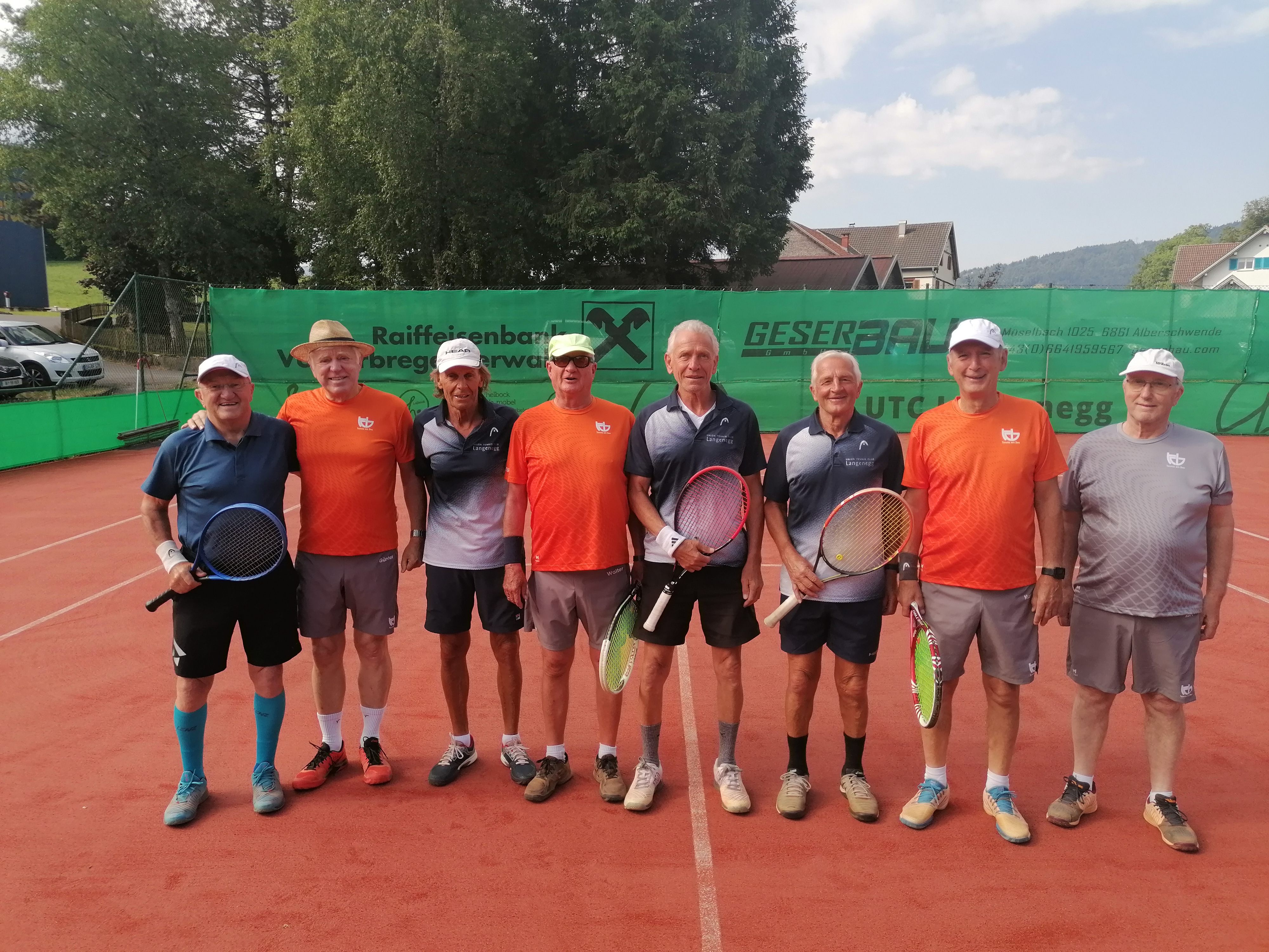 Die Tenniscracks aus Langenegg und Bregenz lieferten sich ein Duell auf Augenhöhe.