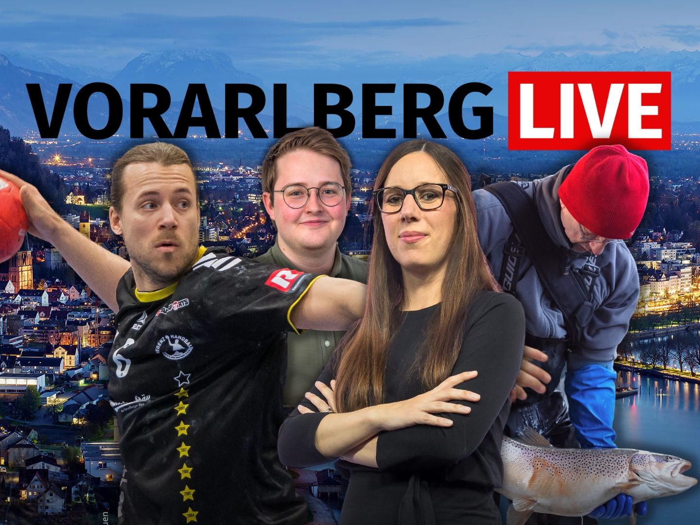 Am Freitag bei "Vorarlberg LIVE": Nikolaus Schotzko, Maximilian Werner und Lukas Frühstück.