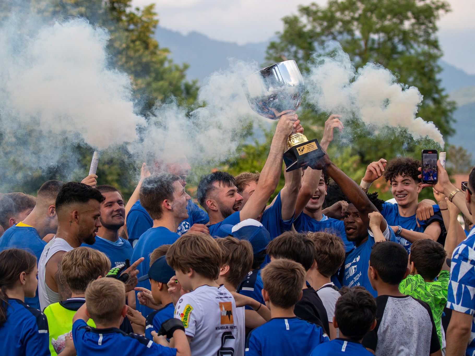 Der Landesliga-Pokal geht an den Sparkasse FC BW Feldkirch