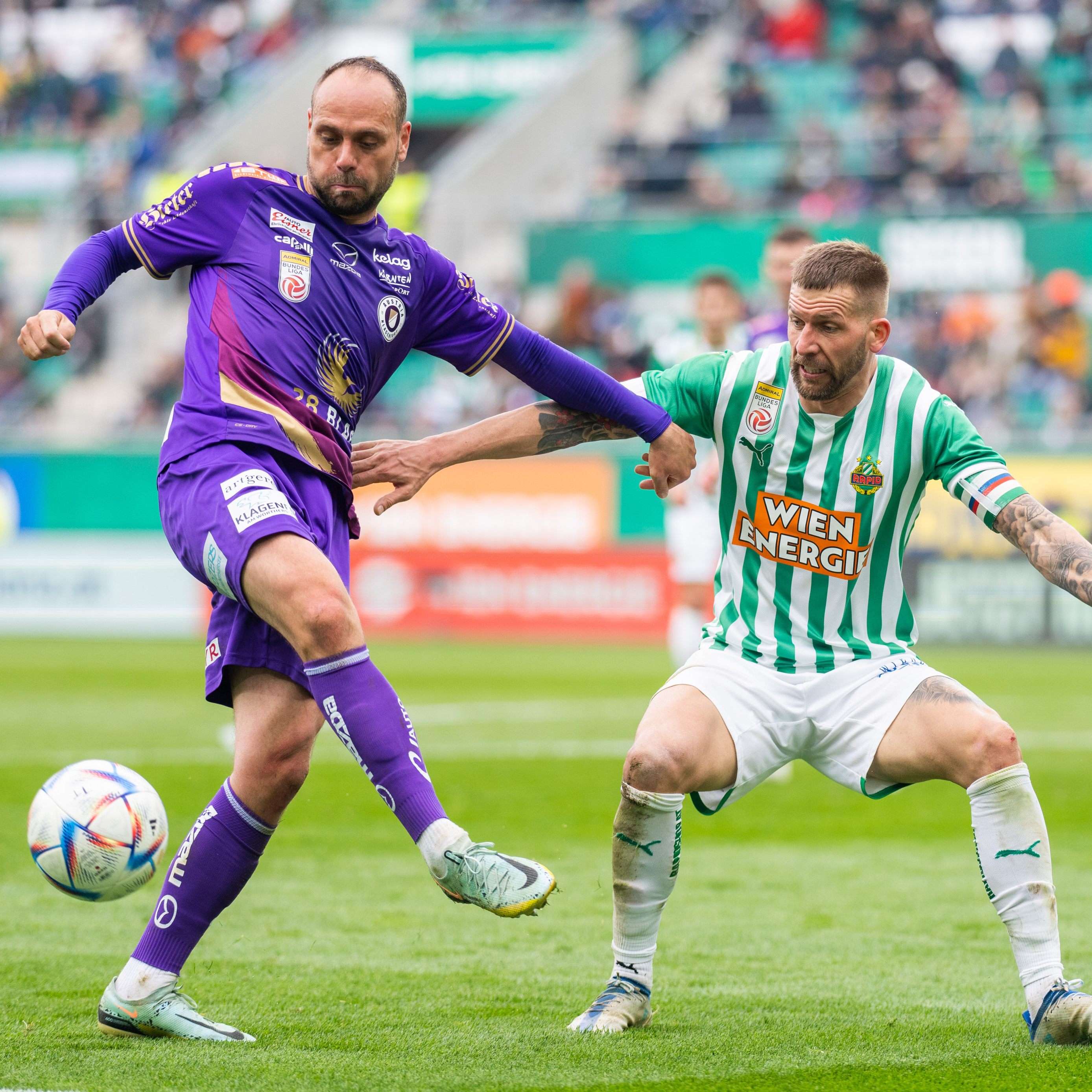 LIVE-Ticker zum Spiel Austria Klagenfurt gegen Rapid Wien ab 17.00 Uhr.