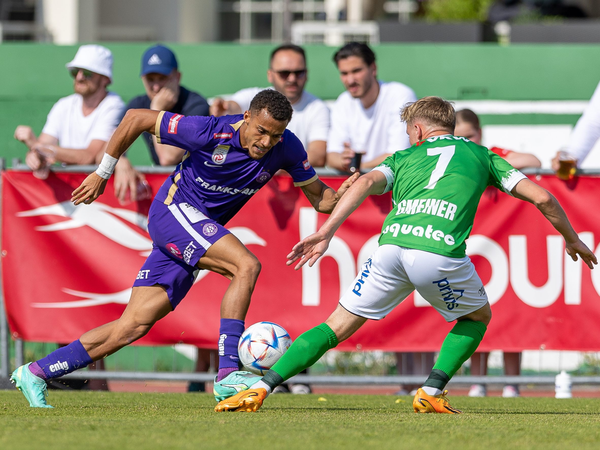 Das Hinspiel zwischen Lustenau und der Wiener Austria endete 1:1.