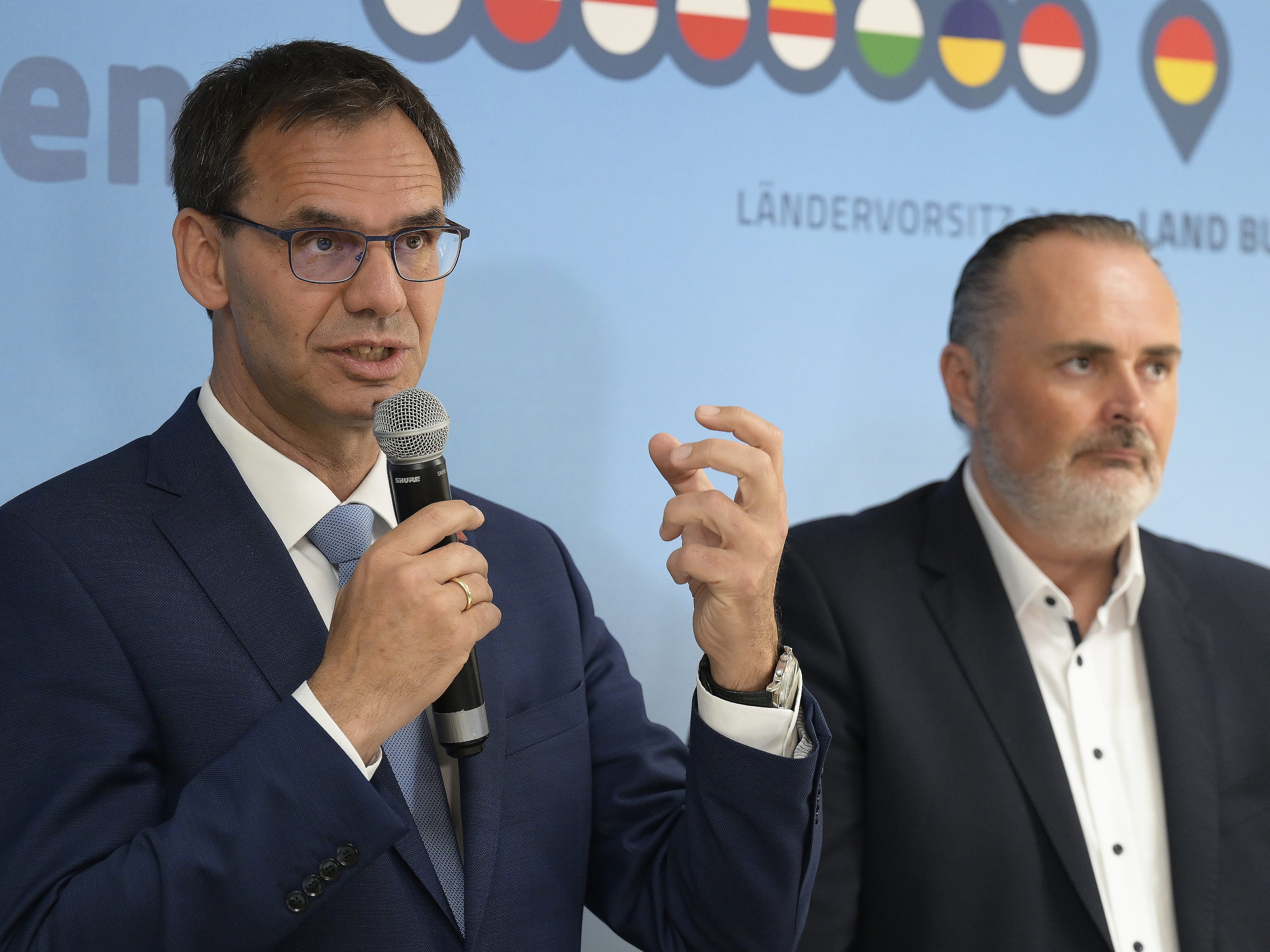 Vorarlberger Landeshauptmann Markus Wallner und Wirtschaftsminister Martin Kocher erteilen Neuwahlen Absage