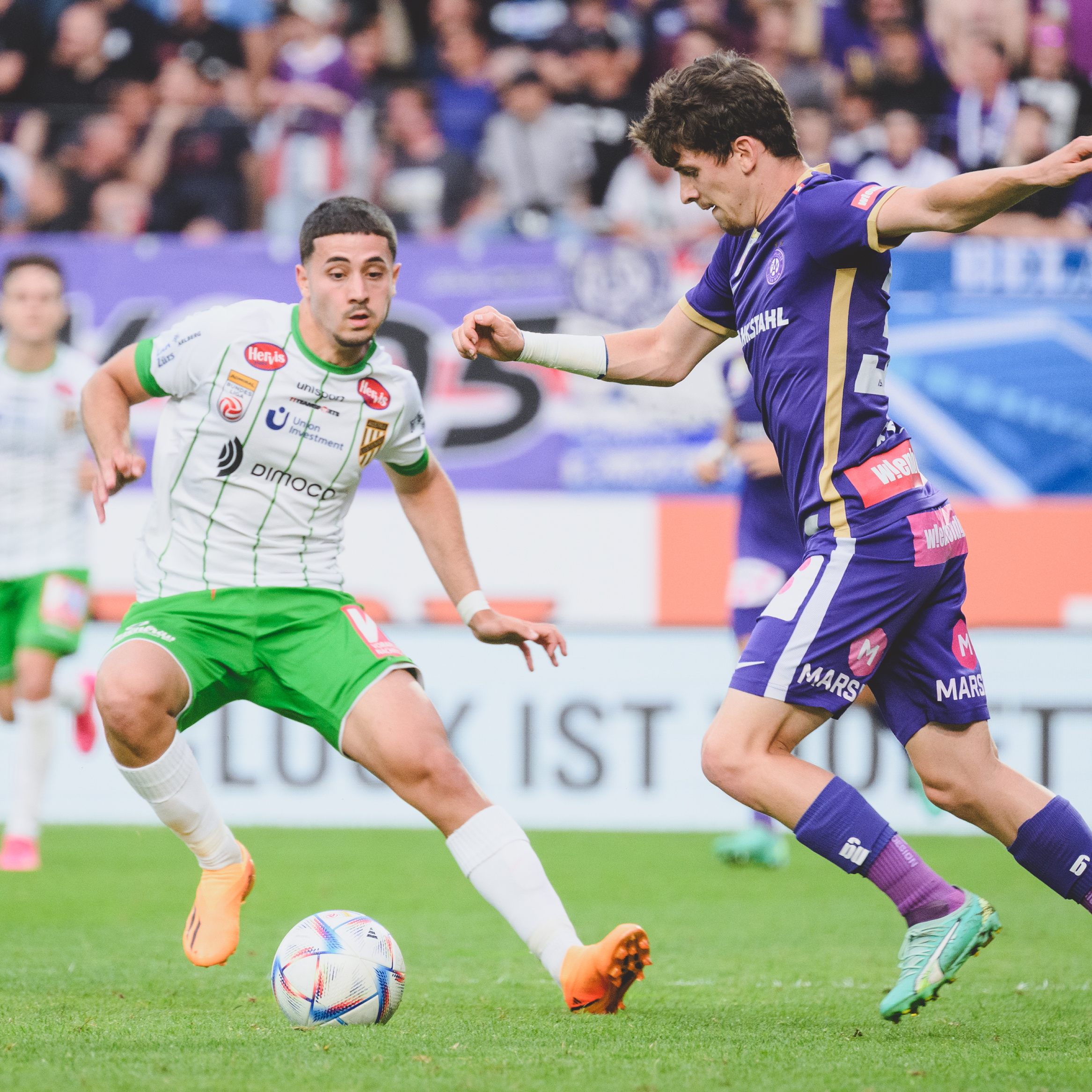 Austria Wien gelang 5:0-Sieg gegen Austria Lustenau.