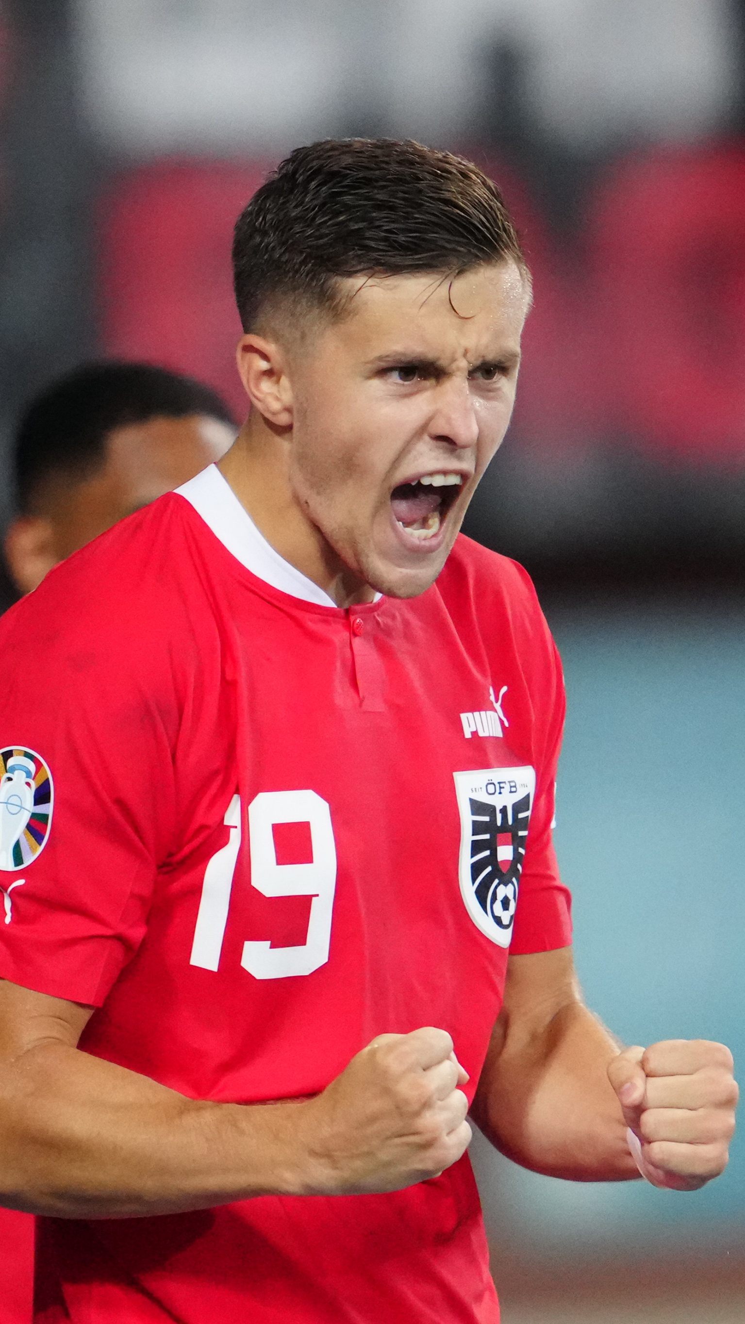 Baumgartner schoss Österreich mit seinen zwei Treffern zum Sieg.