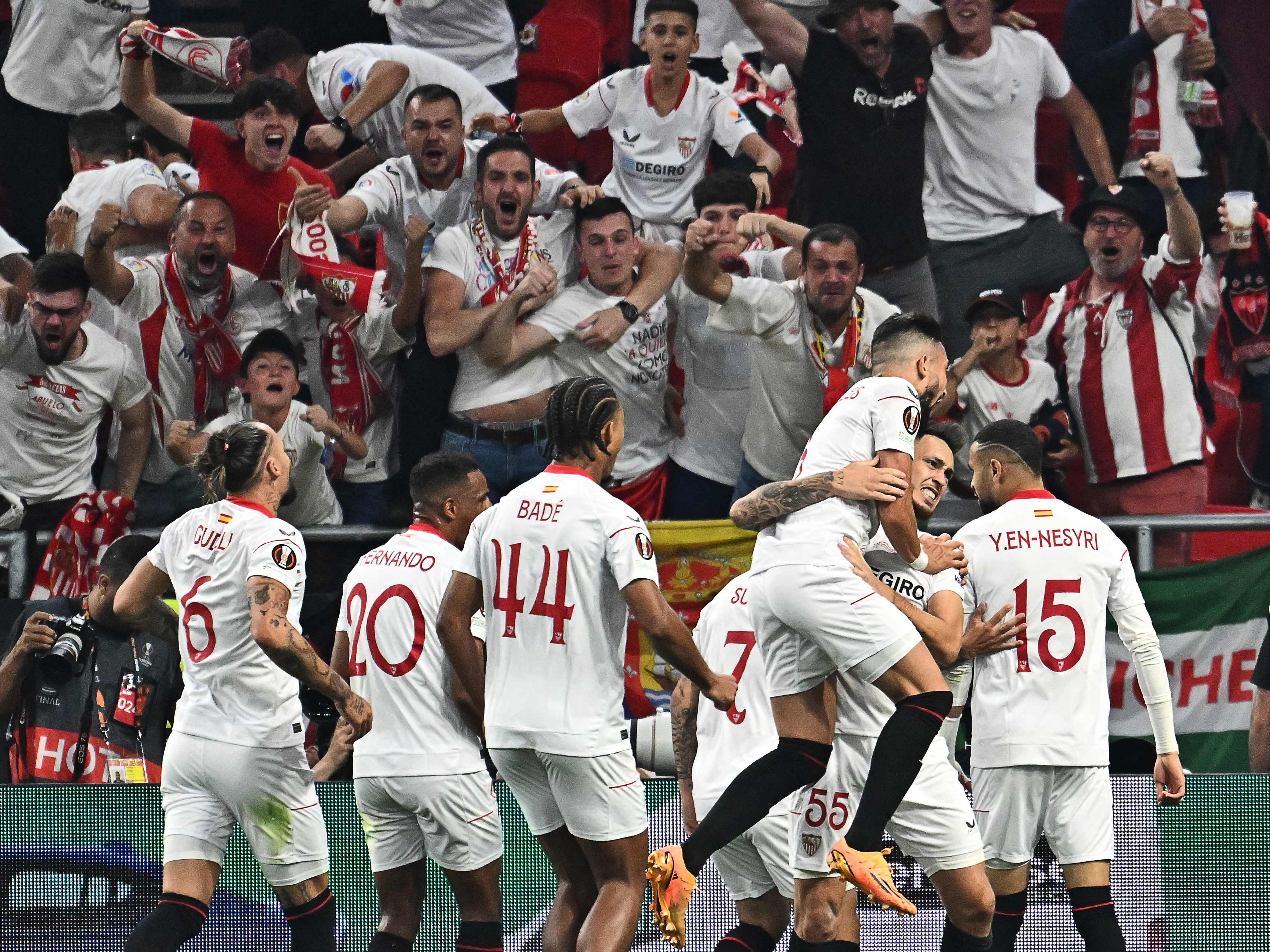 Der FC Sevilla jubelte einmal mehr über den Sieg in der Europa League.