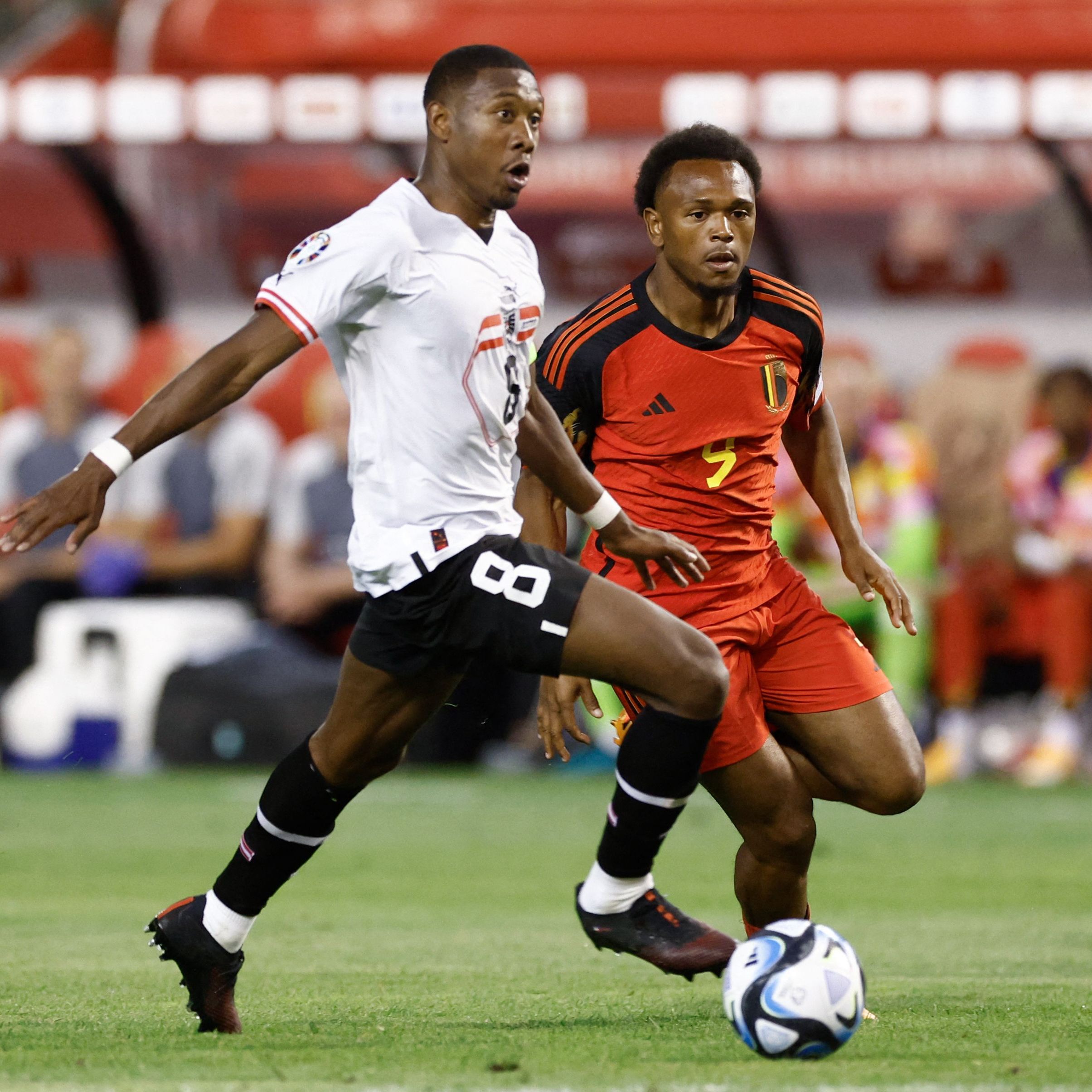 David Alaba machte gegen Belgien sein 100. Spiel für Österreich.
