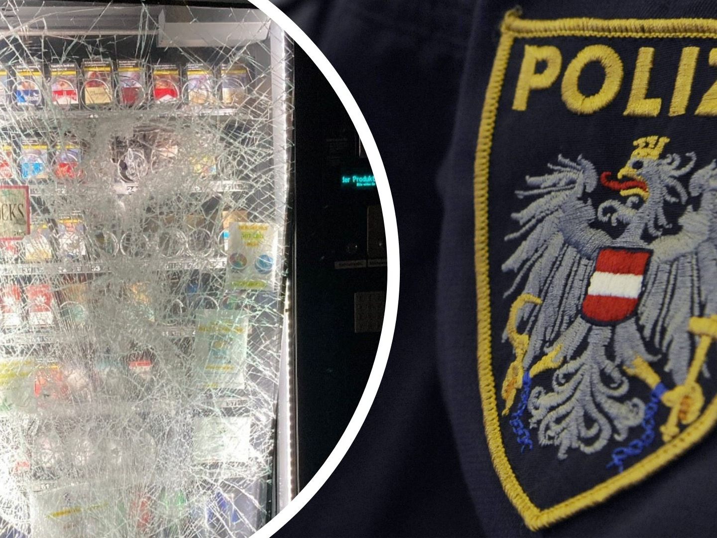 Die Jugendlichen brachen einen Zigarettenautomat auf.
