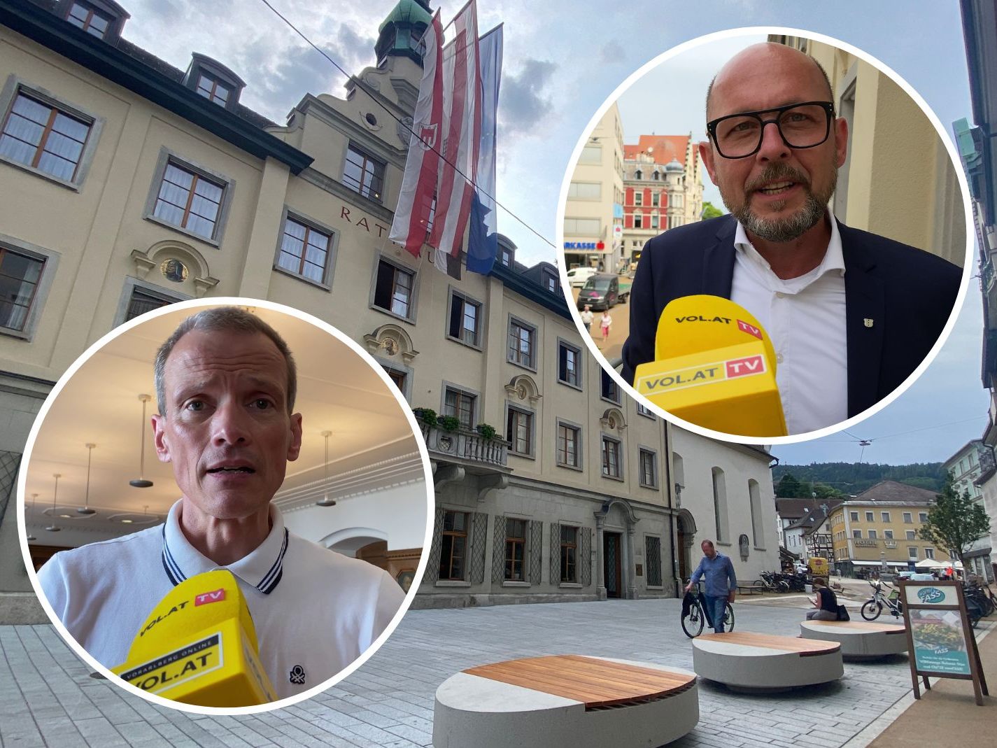 Was es zu feiern gibt, erklären Stadtarchivar Thomas Klagian und Bürgermeister Michael Ritsch. Was es zu feiern gibt, erklären Stadtarchivar Thomas Klagian und Bürgermeister Michael Ritsch.