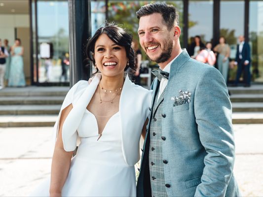 Das frisch vermählte Paar Yvonne und Steffen