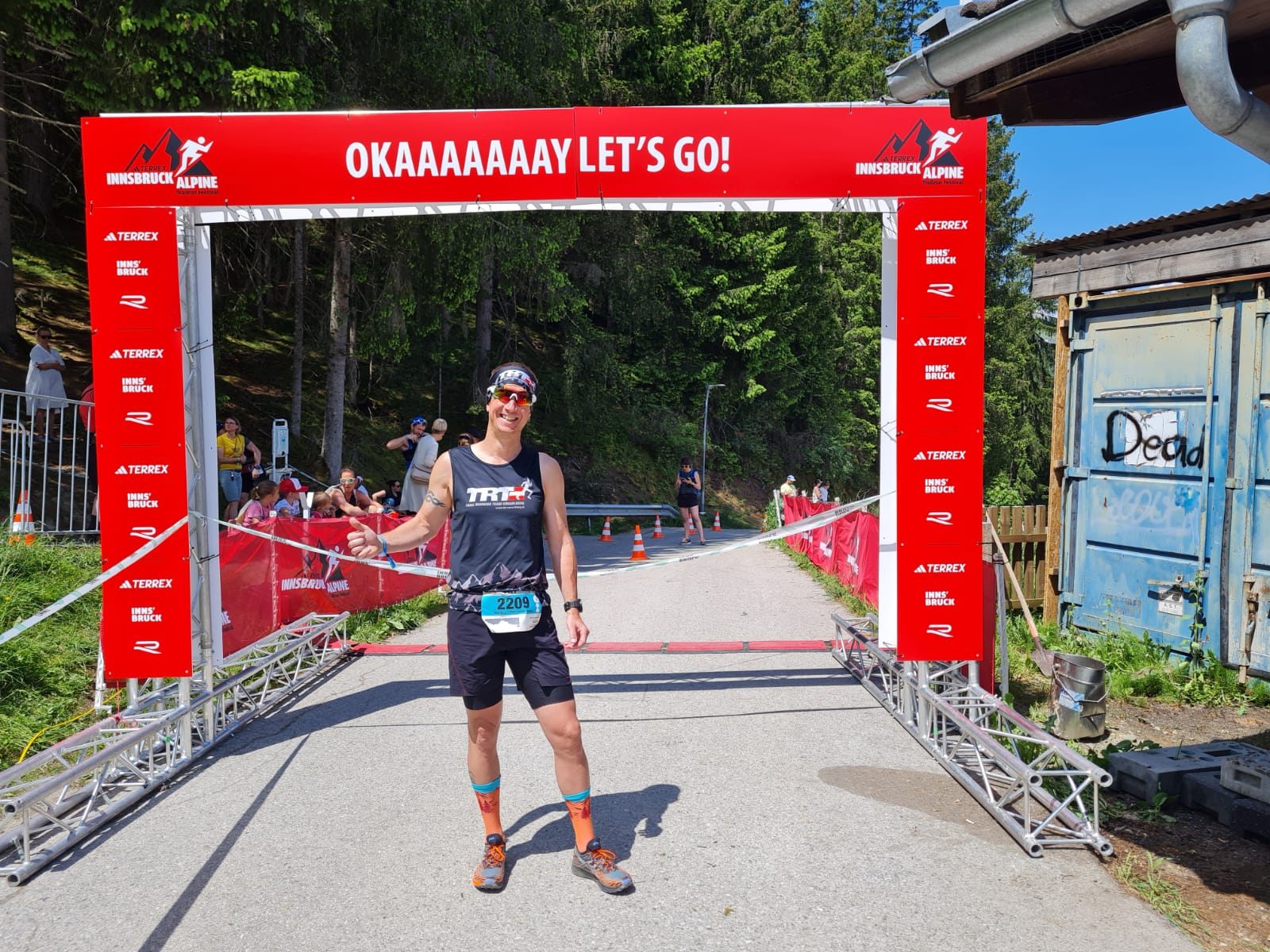Markus Nachbaur vom TRT Vorarlberg vor dem Start in Innsbruck Markus Nachbaur vom TRT Vorarlberg vor dem Start in Innsbruck