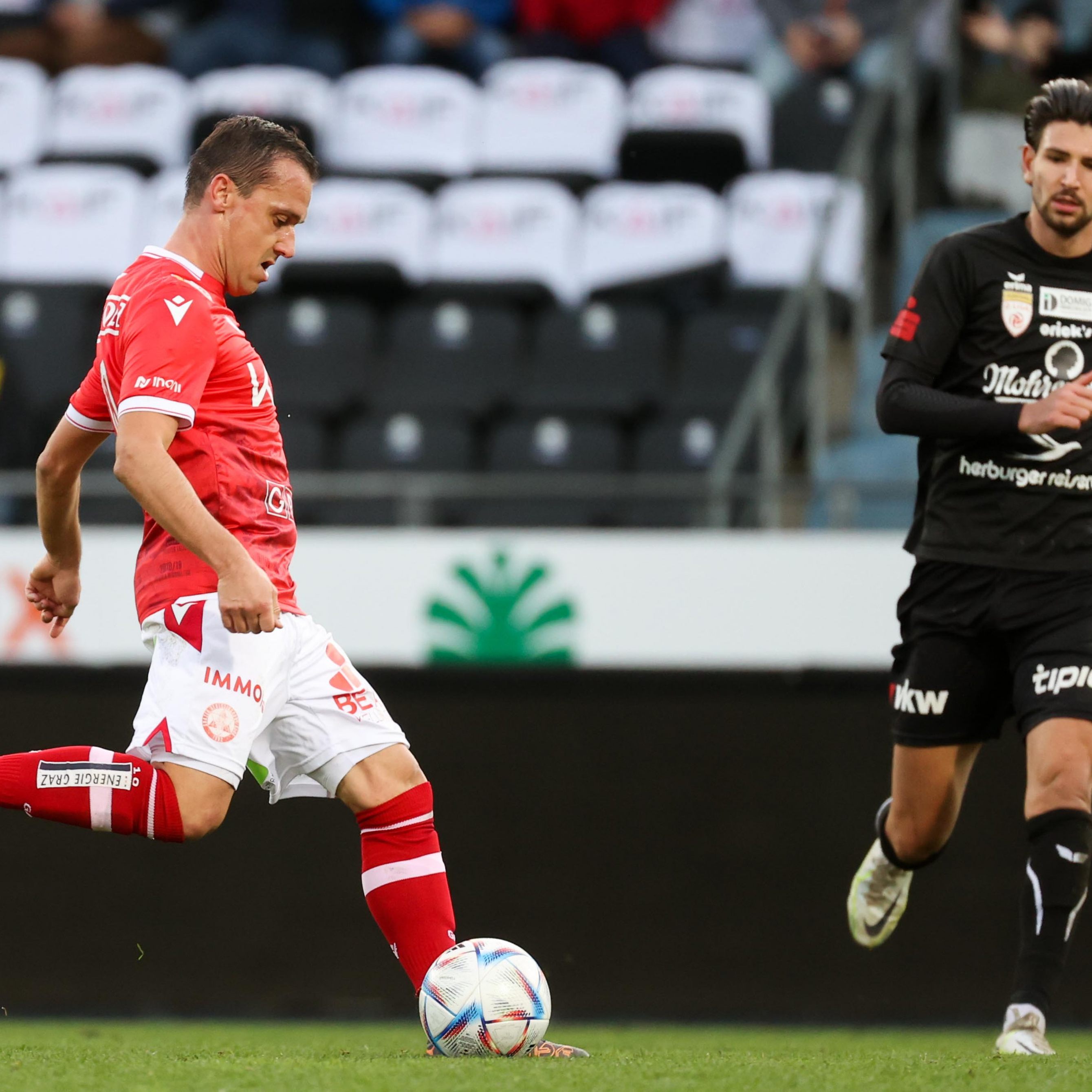 Der Vorarlberger im Dress des GAK - Das Match gegen Dornbirn wird Michael Liendls letztes Spiel als Profi.