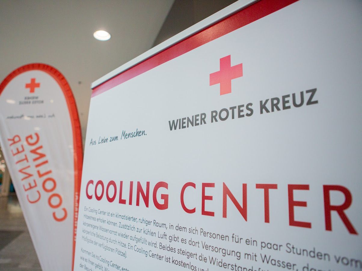 Das Wiener Rote Kreuz richtet wieder "Cooling Center" ein.