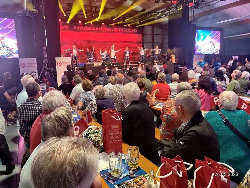 „Tag des Pensionistenverbandes“ auf dem Bezirksmusikfest „Tag des Pensionistenverbandes“ auf dem Bezirksmusikfest