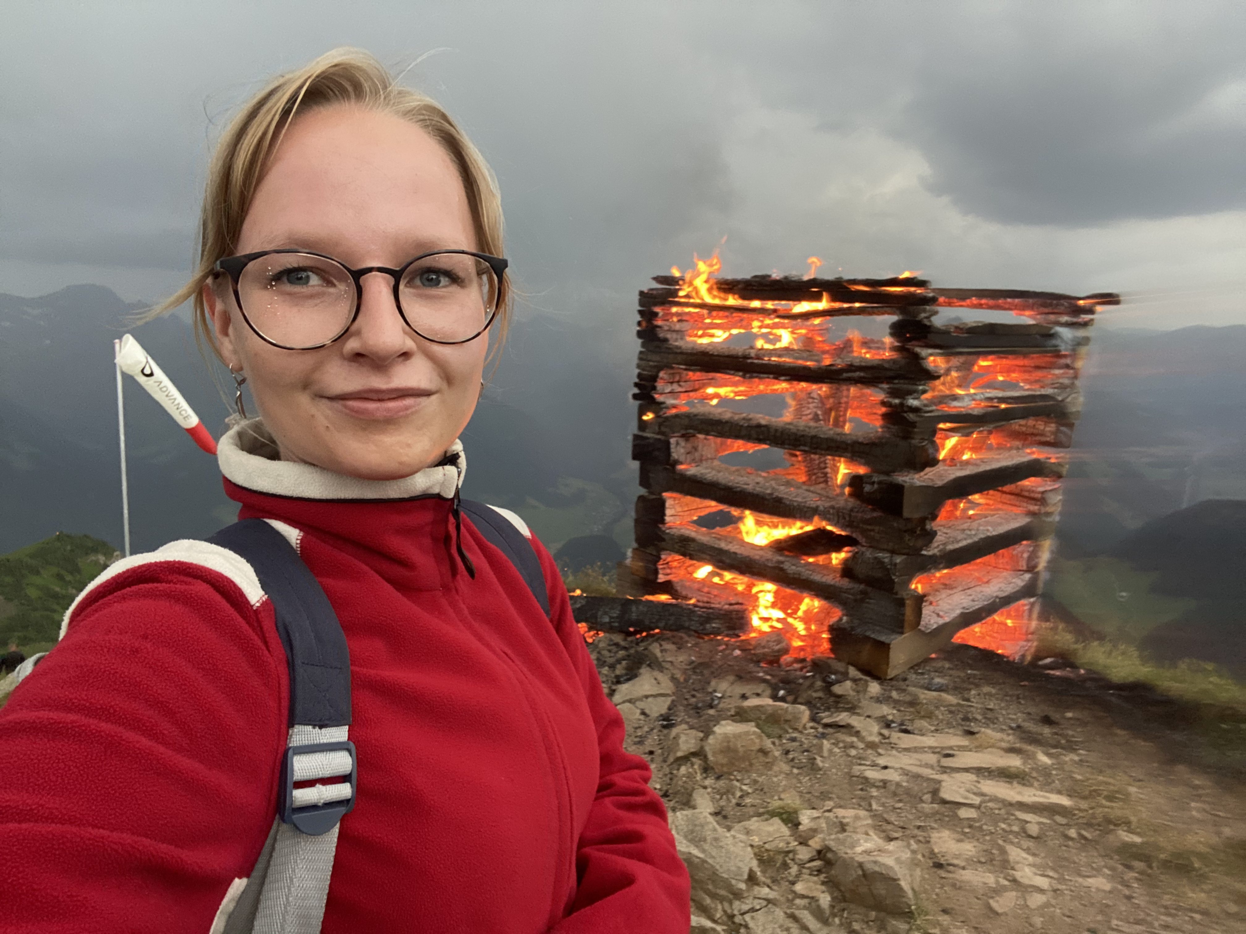 Sonnwendfeuer am Diedamskopf 2022.- Vol.at war dabei. Sonnwendfeuer am Diedamskopf 2022.- Vol.at war dabei.