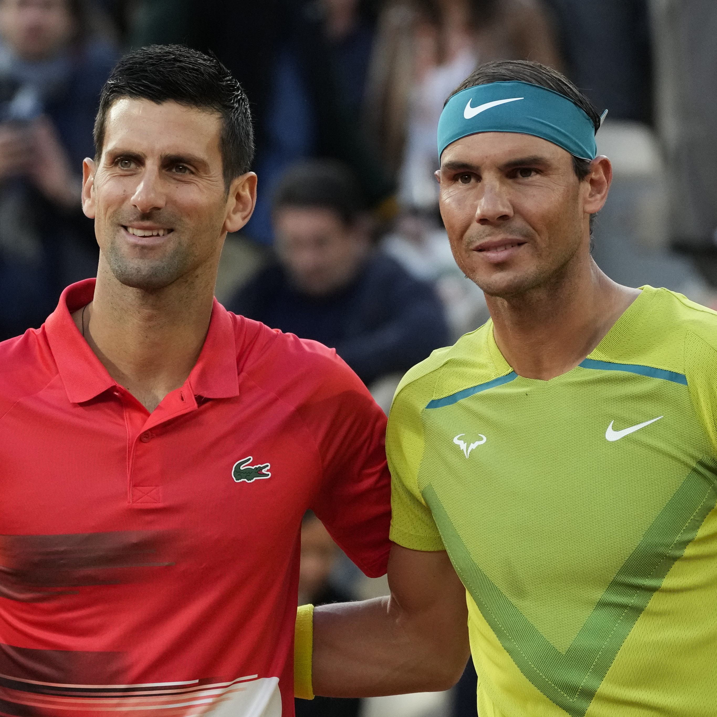 Novak Djokovic und Rafael Nadal.