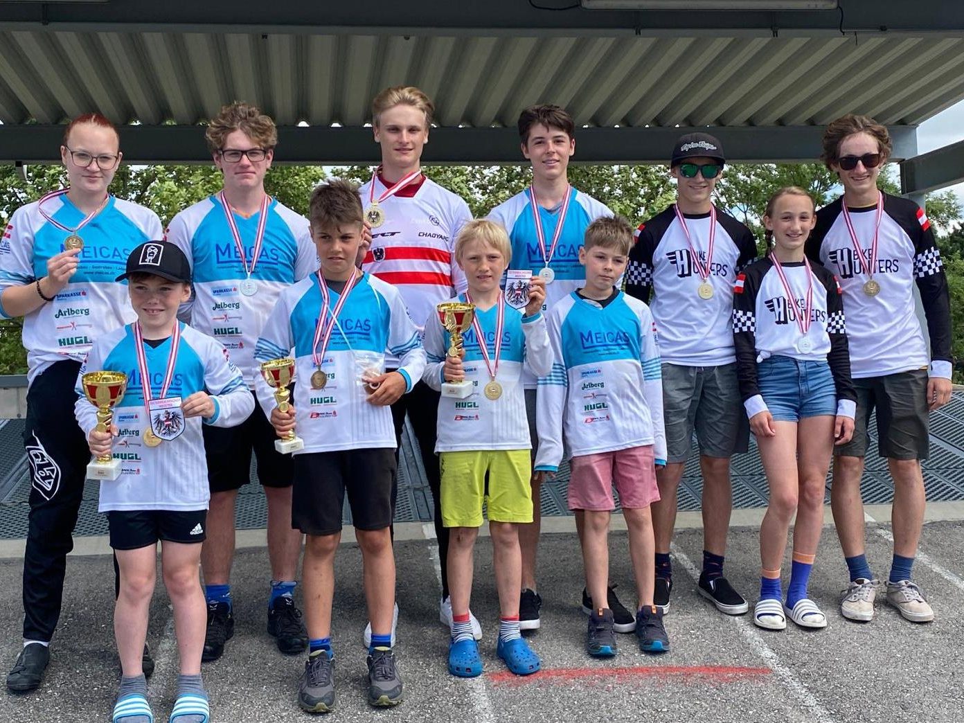 Sie holten die Medaillen für das Bludenzer Team bzw. den Radsportverband Sie holten die Medaillen für das Bludenzer Team bzw. den Radsportverband